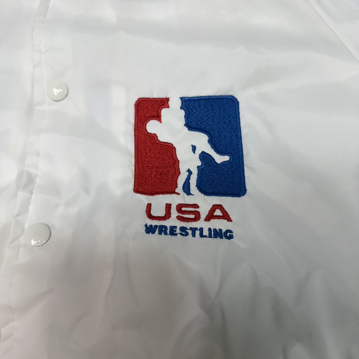 Champion Vintage Champion USA Wrestling Varsity Jacket USA White NWT Size US L / EU 52-54 / 3 - 11 Thumbnail