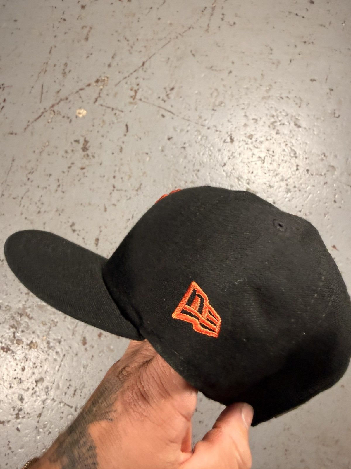 New Era Black And Orange San Fransisco Giants Fitted Size ONE SIZE - 4 Thumbnail