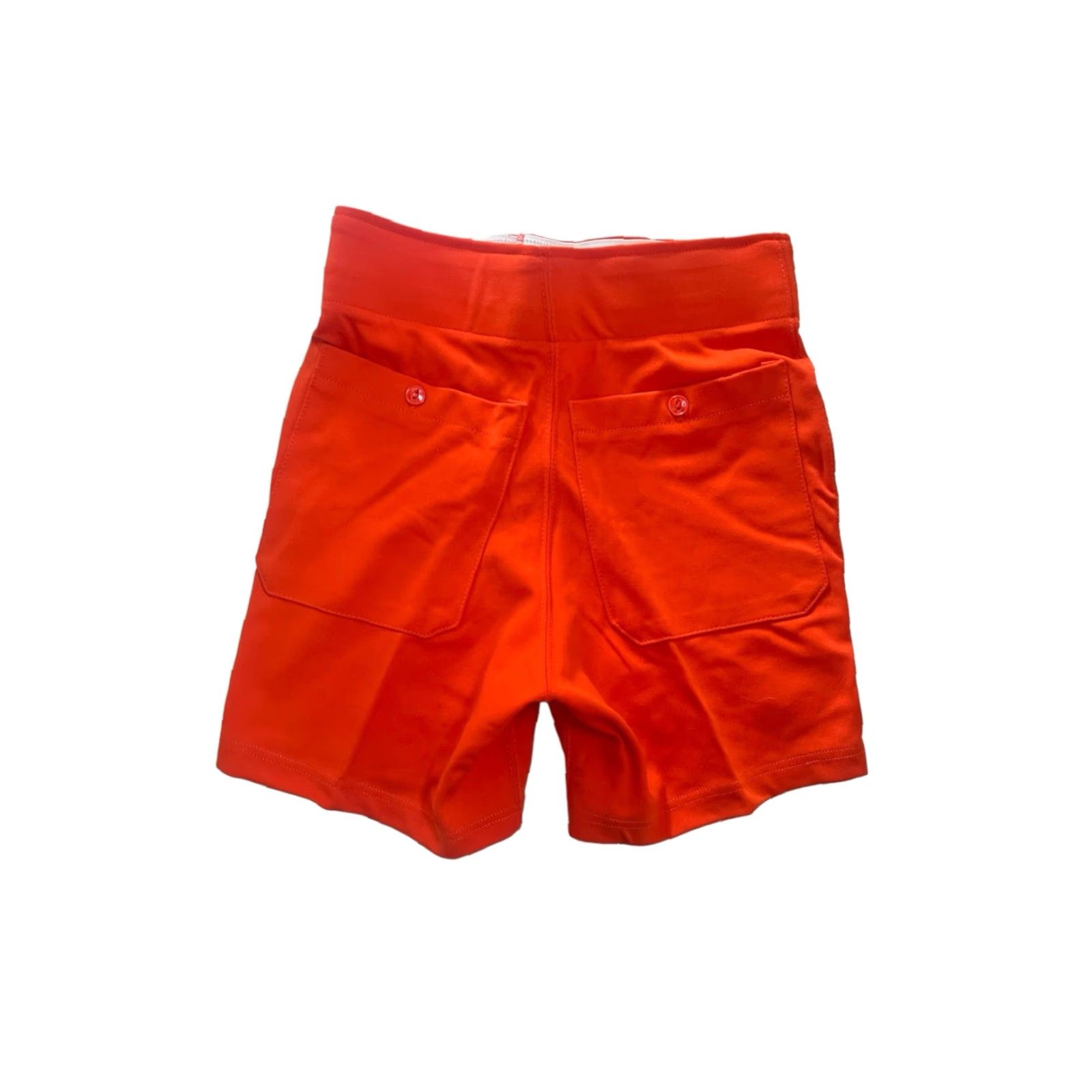 Russell Athletic VINTAGE Russell Athletic Coaches Shorts Mens S Orange Nylon 80s 14.5” waist 6” inseam NWOT Burnt USA Made Size US 29 - 6 Thumbnail