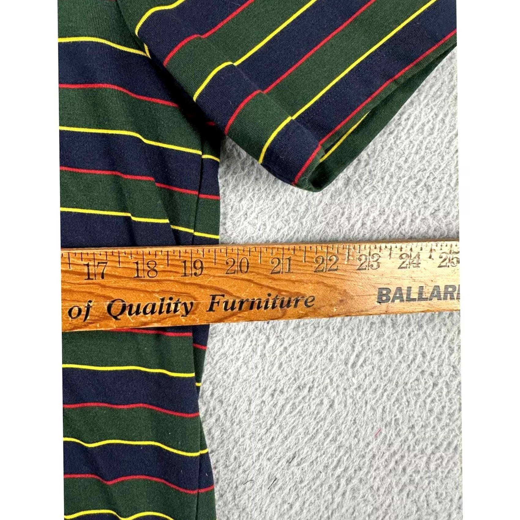RLX Ralph Lauren RLX Ralph Lauren Golf Polo Shirt Mens Medium Green Striped Athletic Logo Rugby Shirt Size US M / EU 48-50 / 2 - 7 Thumbnail