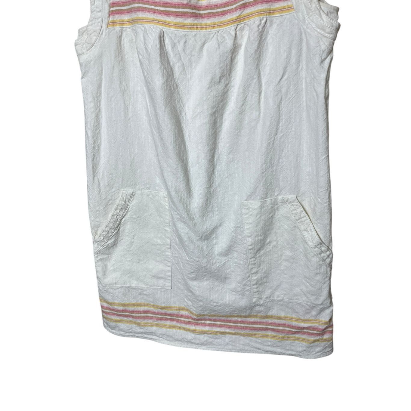Faherty Faherty Organic Cotton Hailee Shift Dress White Apres Soleil Stripe Size M Size M / US 6-8 / IT 42-44 - 3 Thumbnail