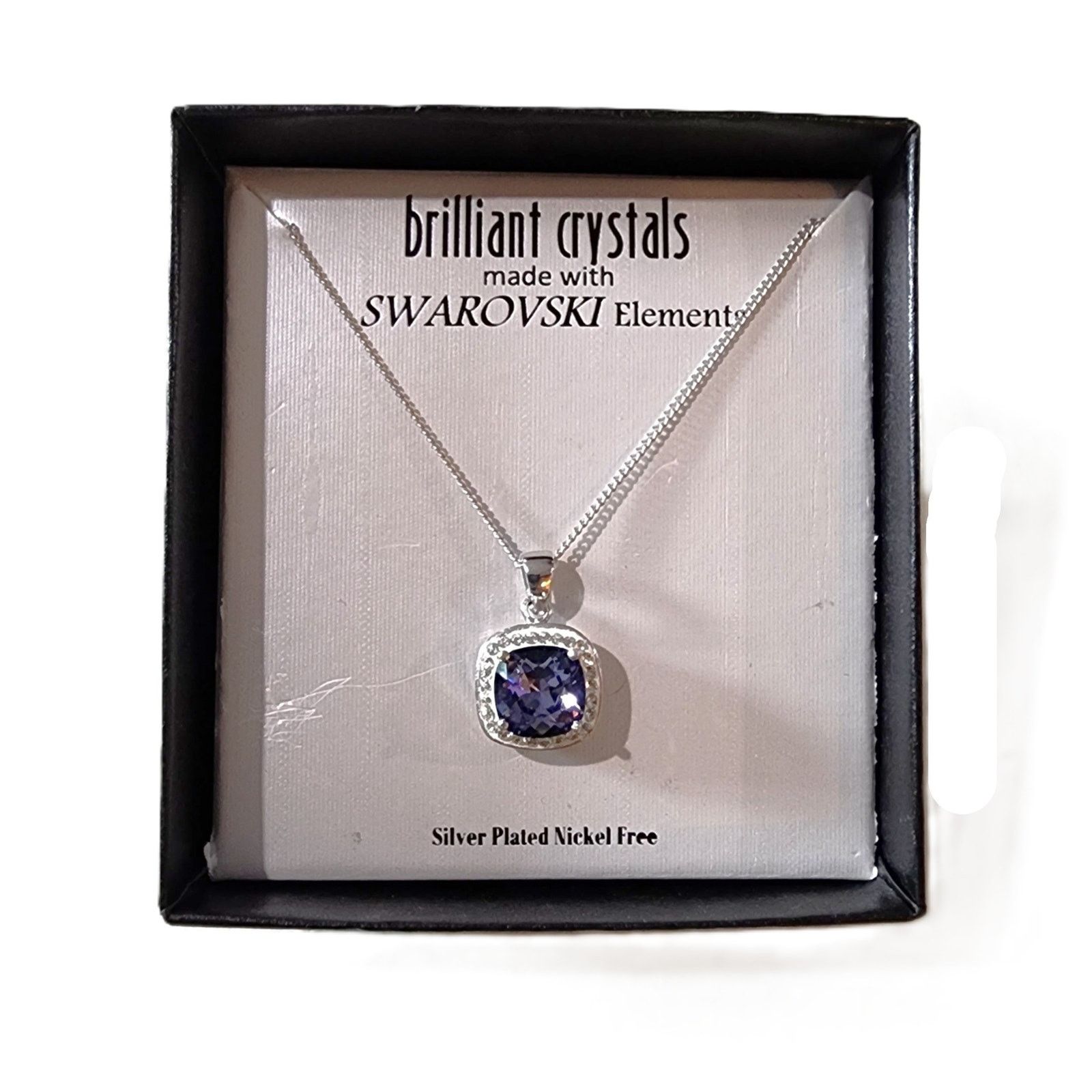 Designer Brilliant Crystals Silver Plated Swarovski Elements Necklace Size ONE SIZE - 12 Thumbnail