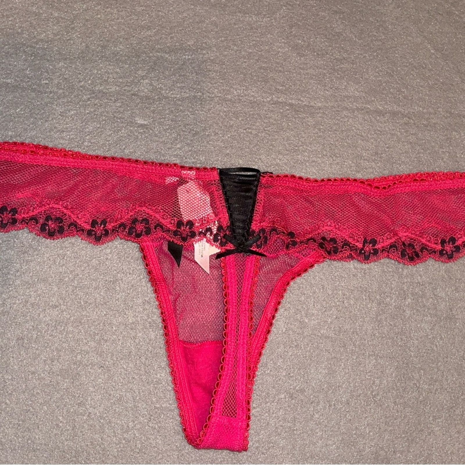 Victoria's Secret Victoria’s Secret Sexy Little Things thong Hot Pink Panties Size ONE SIZE - 9 Thumbnail