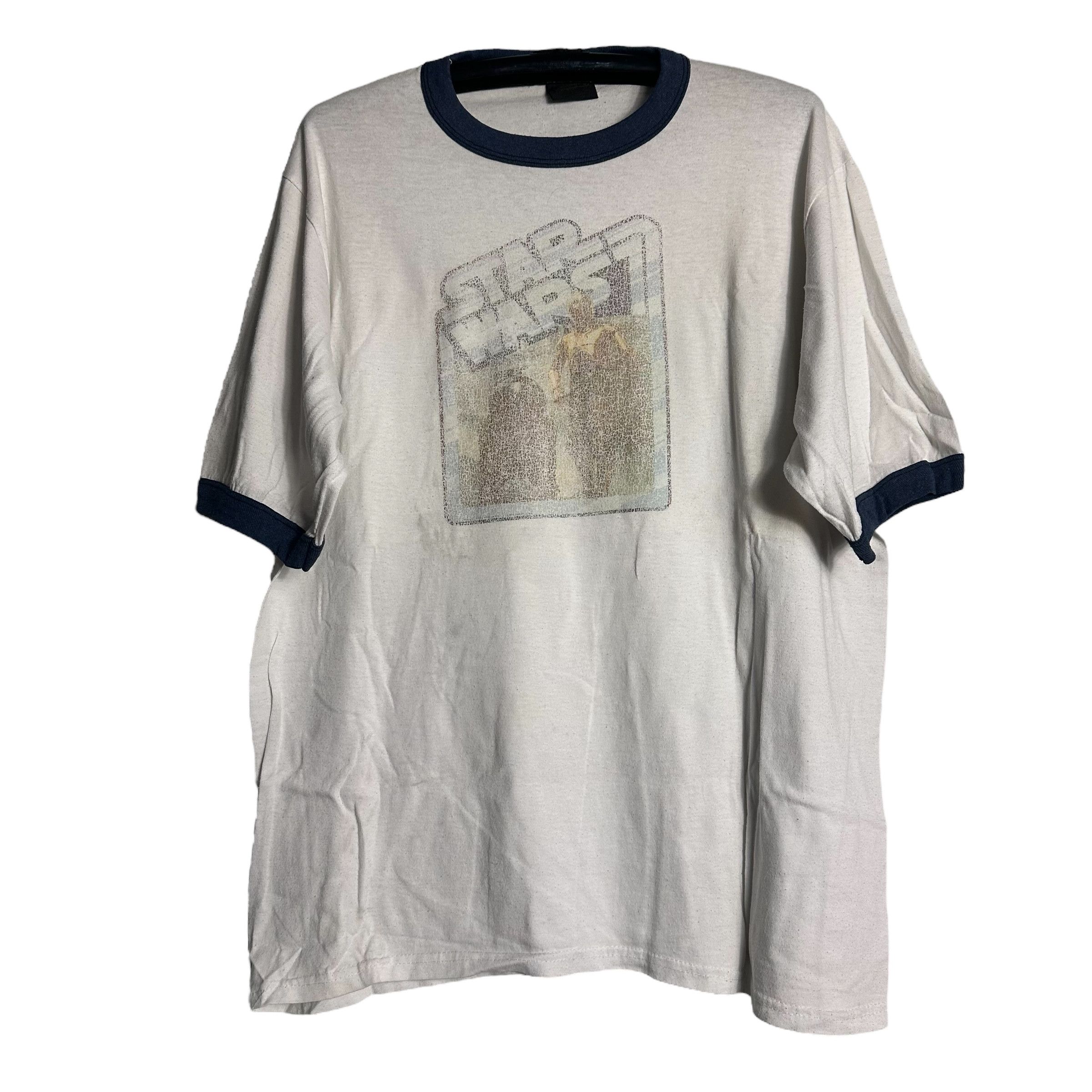 Star Wars 🔥RARE🔥Vintage 90s Star Wars Movie Iron On Ringer T-shirt Size US XL / EU 56 / 4 - 1 Thumbnail