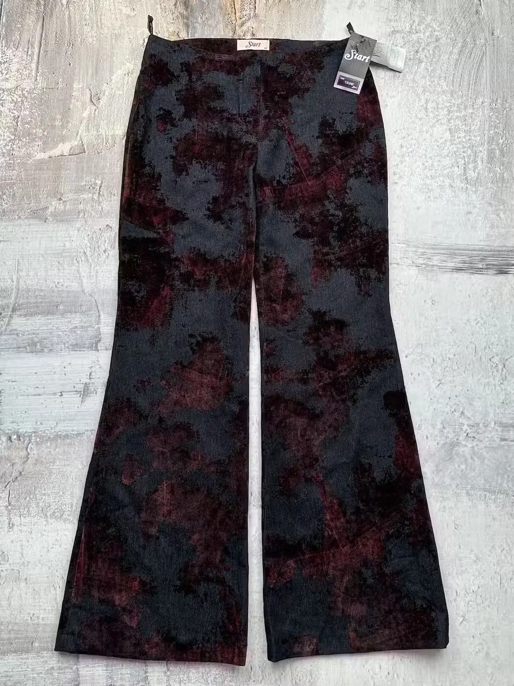 image of Avant Garde x Vintage Super Cool Velour Flare Pants, Women's (Size 28)