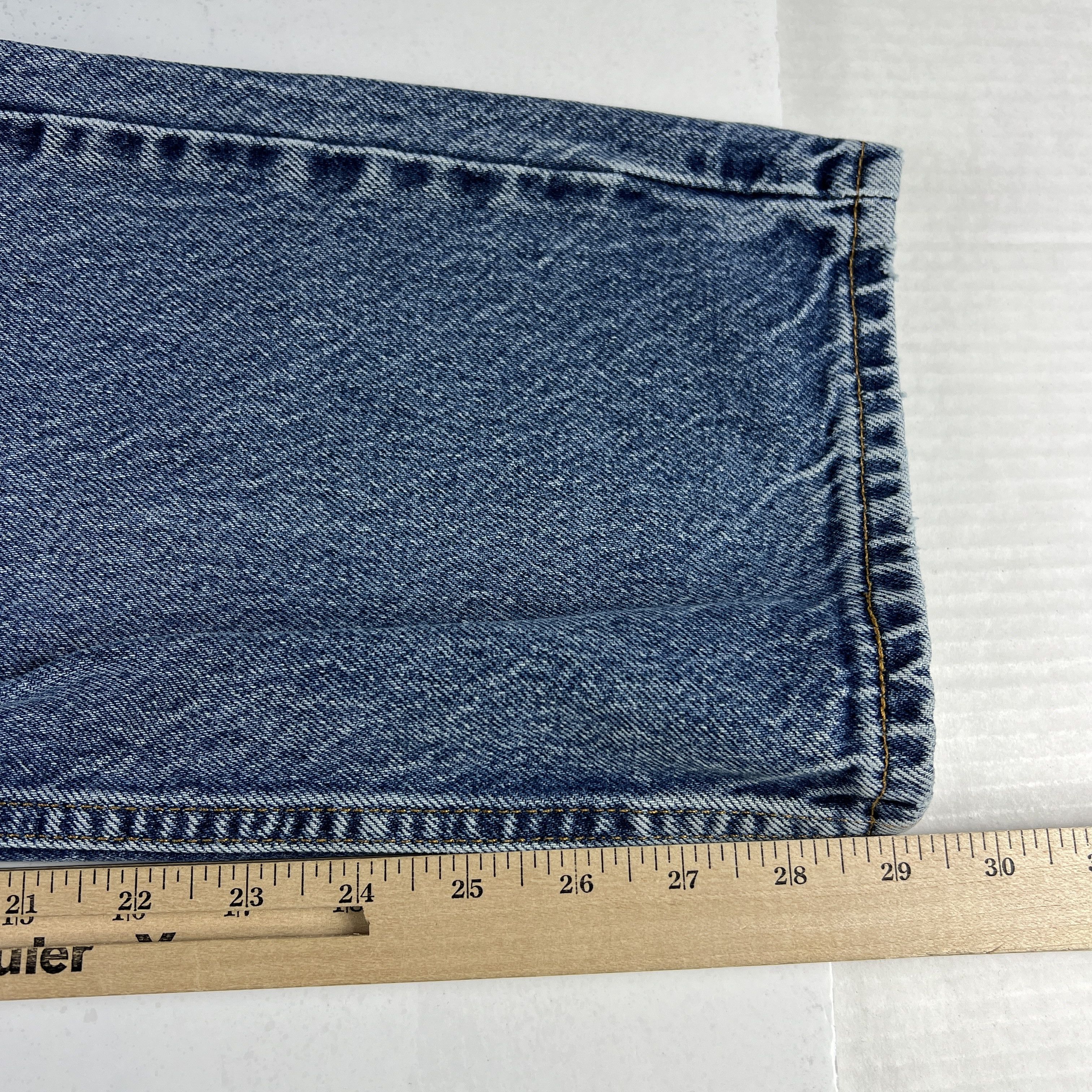 VTG Levi's Jeans 505 Straight Blue Faded Distressed Denim