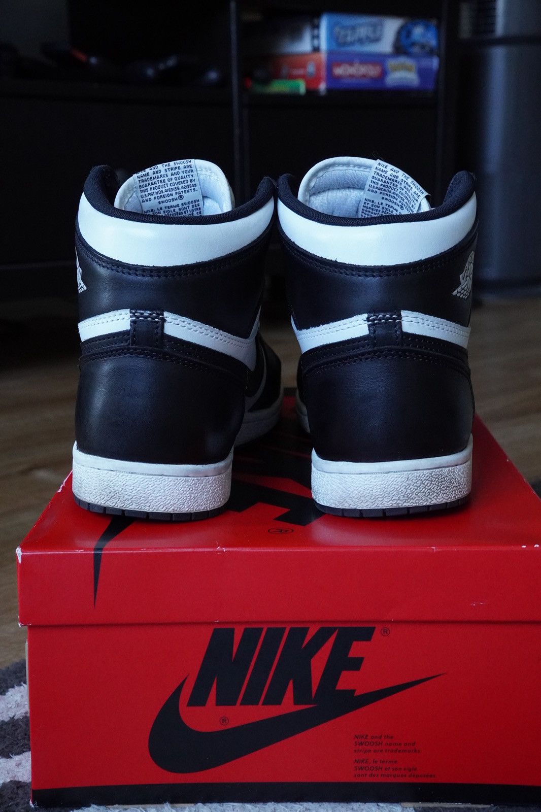 Jordan Brand Jordan 1 Retro 85 Black and White Size US 10 / EU 43 - 4 Thumbnail
