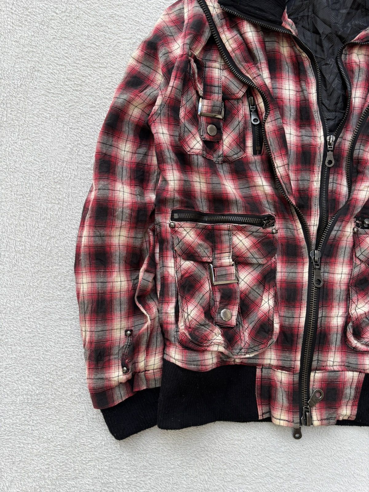 In The Attic 00s In the Attic Plaid Double Layer Pocket Detailing Jacket Size US S / EU 44-46 / 1 - 2 Thumbnail