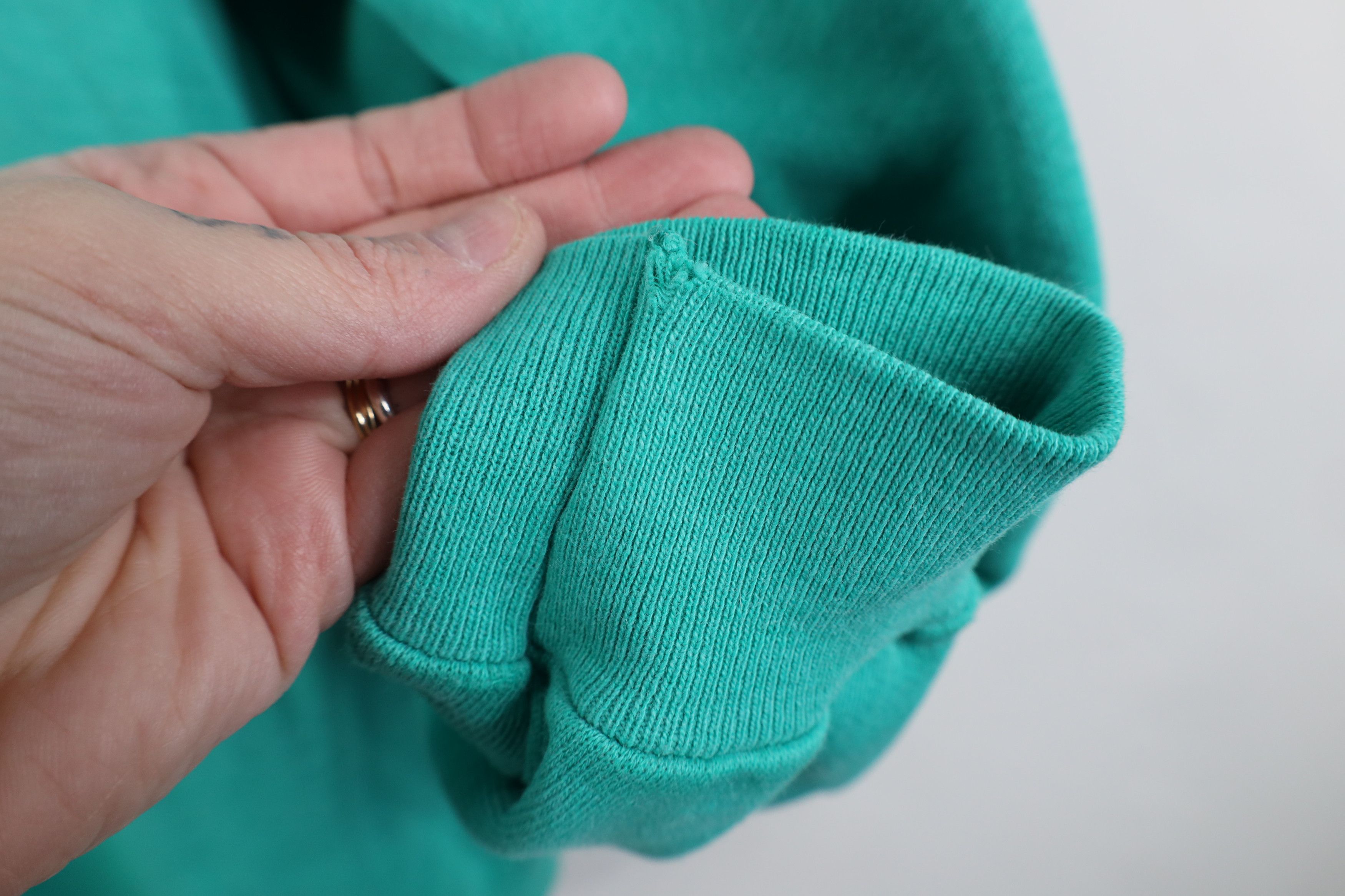 Vintage Vintage 90s Charleston South Carolina Sweatshirt Teal USA Size L / US 10 / IT 46 - 6 Thumbnail