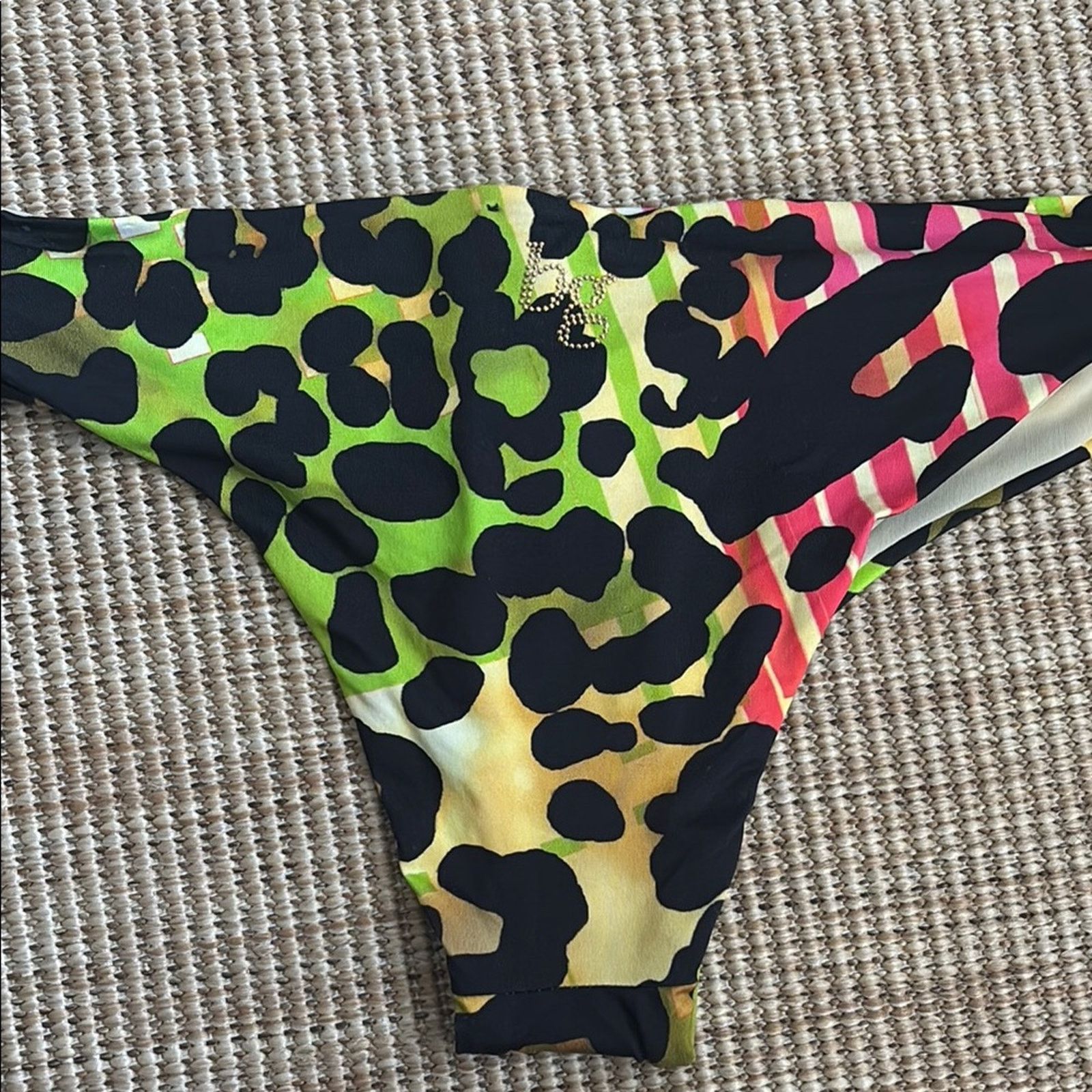 Blumarine NWT Blumarine Multicolor Leopard Print Bikini Size S Size ONE SIZE - 4 Thumbnail