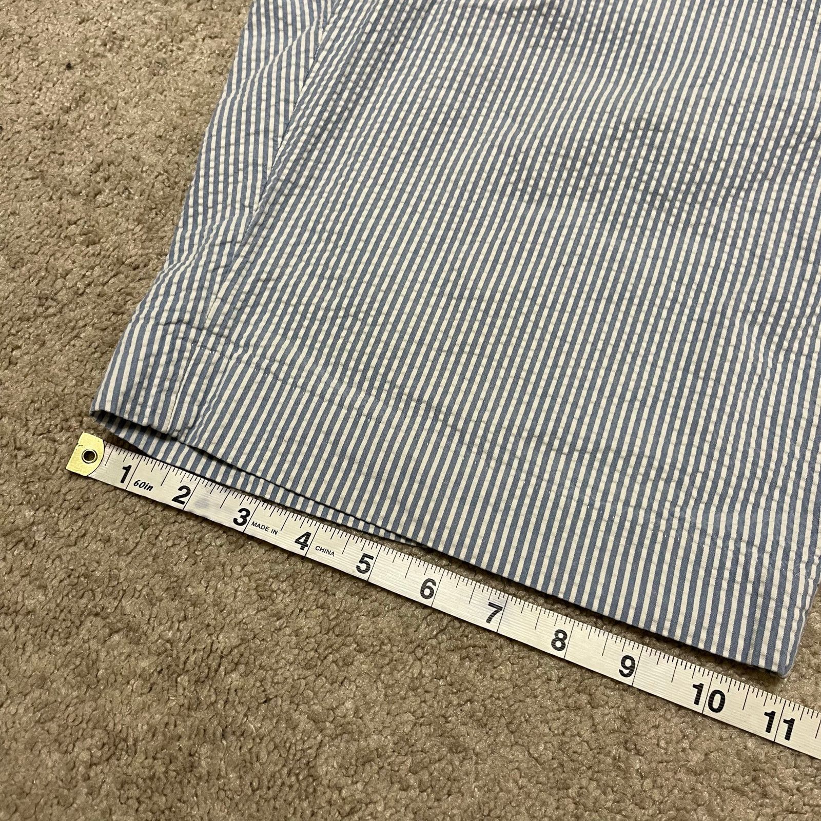 Polo Ralph Lauren Polo Ralph Lauren Seersucker Blue White Striped Short 34W Size US 34 / EU 50 - 5 Thumbnail