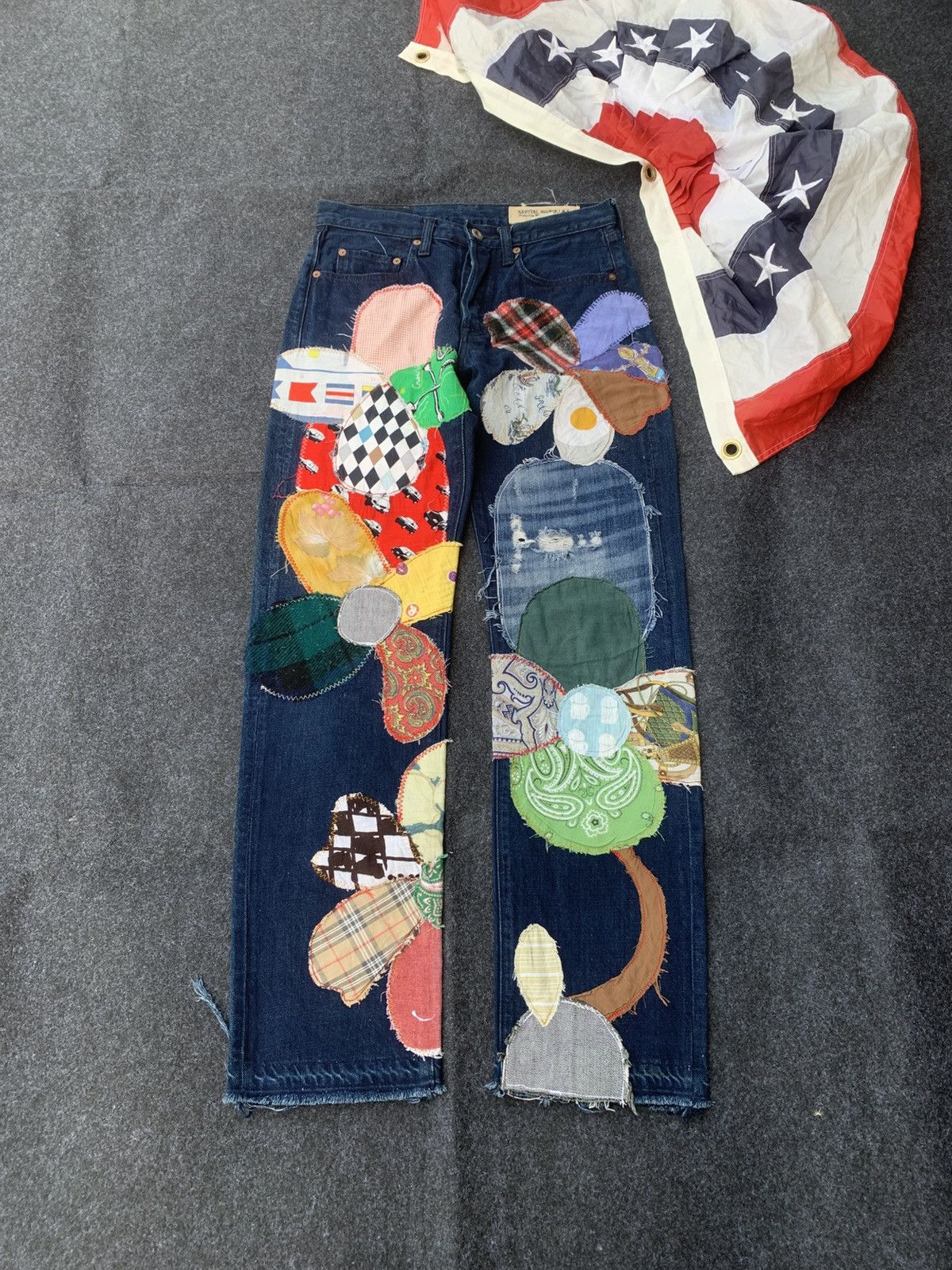 Kapital Kapital Kountry Patchwork Rework Denim Jeans – Made in Japan Size US 29 - 1 Thumbnail