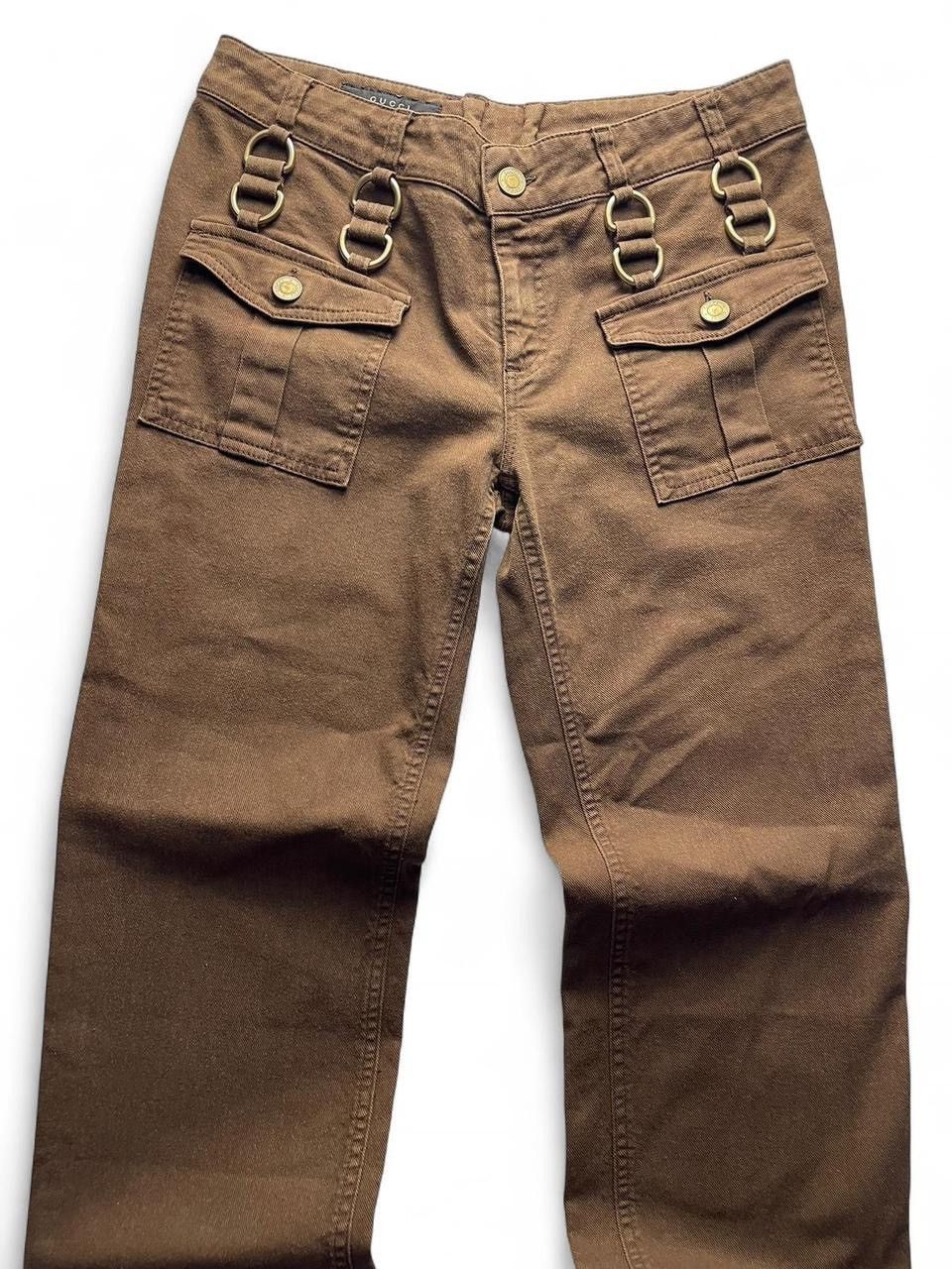 Gucci 🌹💫00S GUCCI BY TOM FORD? BOOT CUT METAL JEANS Size 32" / US 10 / IT 46 - 3 Thumbnail