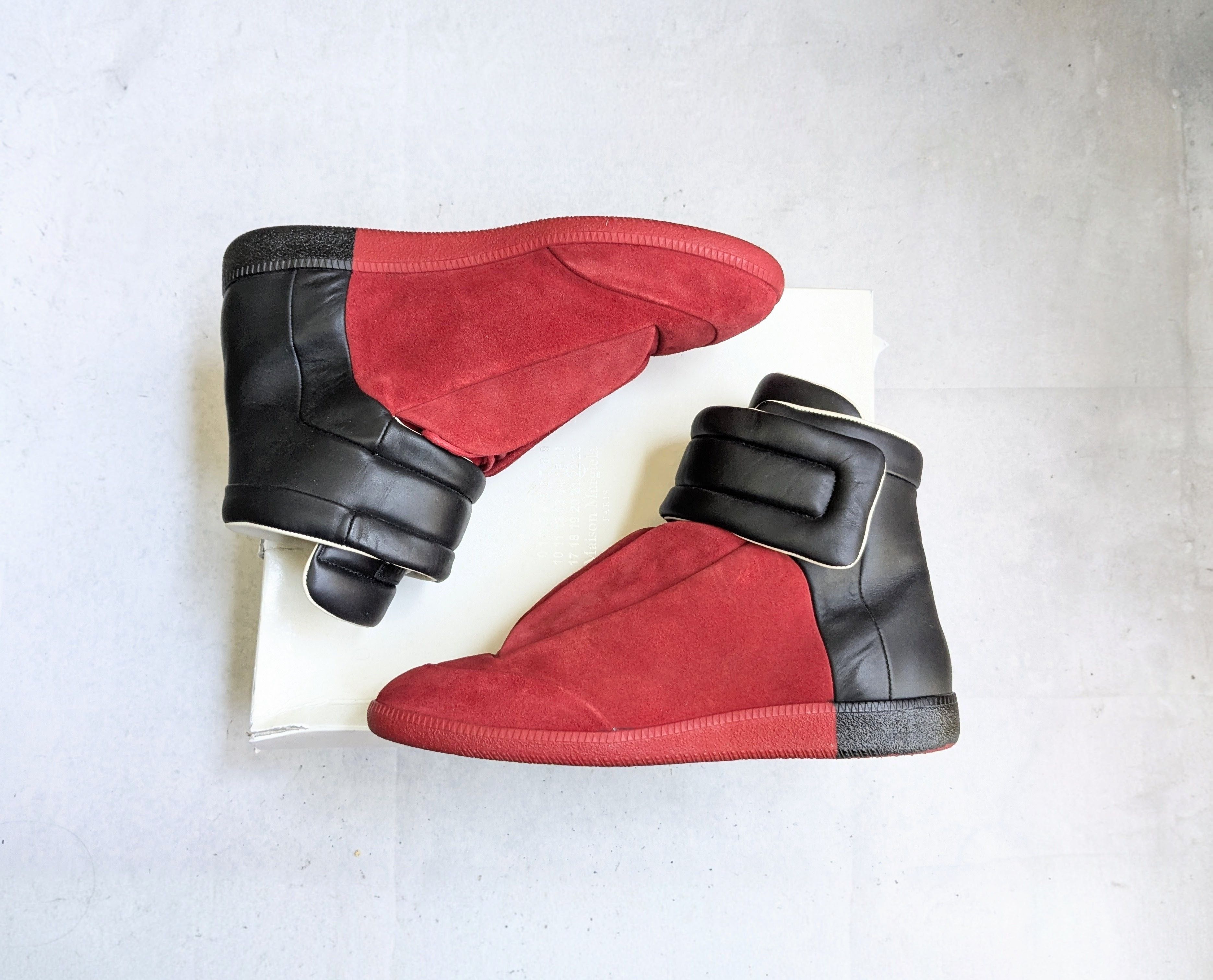 Maison Margiela Maison Margiela Future Red Black 13 46 High Tops Size US 13 / EU 46 - 1 Thumbnail
