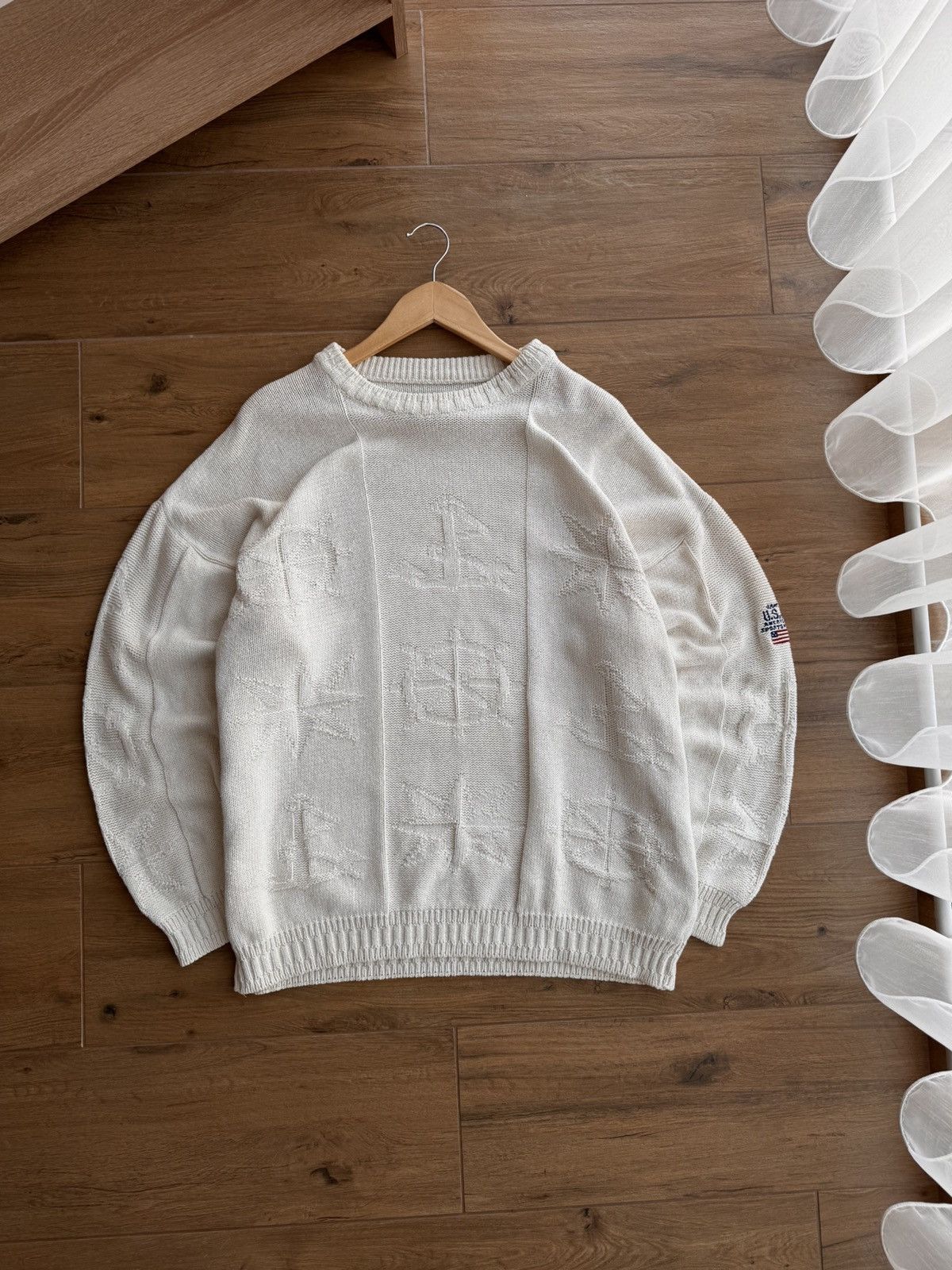 Gant × Vintage Vintage Gant USA Sea Pattern Anchor Fisherman Knitwear Sweat Size US XL / EU 56 / 4 - 8 Thumbnail