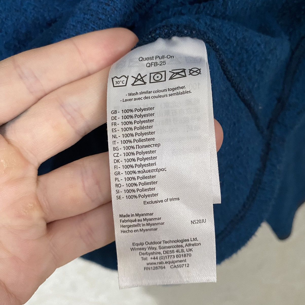 Rab RAB Down Equipment Quest Pull-On Zip Fleece Size US L / EU 52-54 / 3 - 9 Thumbnail