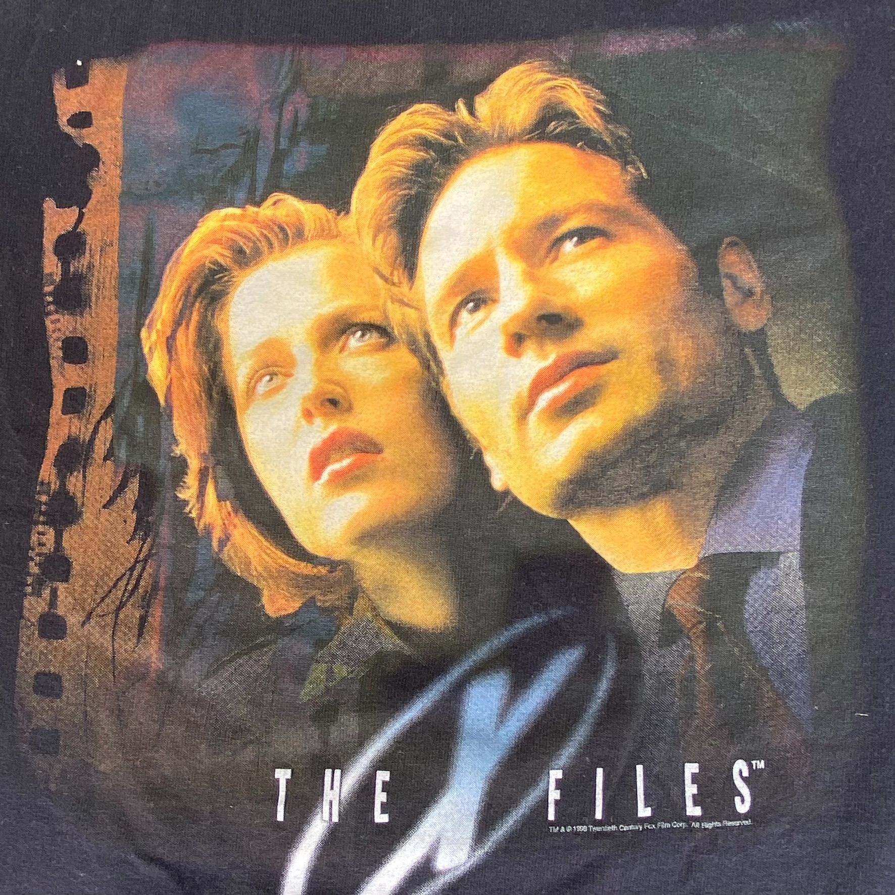 Vintage Vintage 90s The X Files Shirt TV Science Fiction Logo Tee Size US XL / EU 56 / 4 - 2 Thumbnail