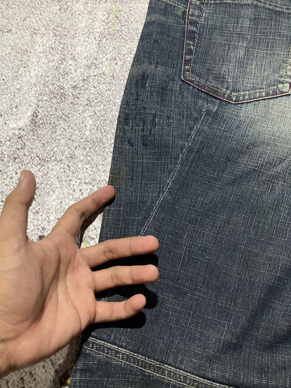 Marithe + Francois Girbaud 2000s Marithe + Francois Girbaud Distressed Bootcut Jeans Size US 28 / EU 44 - 17 Thumbnail