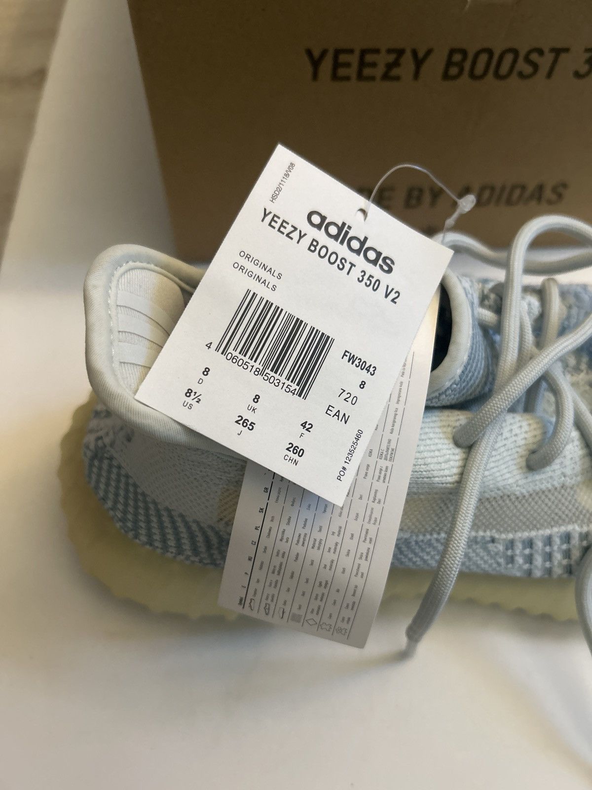 Kanye West Adidas Yeezy Boost 350 Size US 8.5 / EU 41-42 - 2 Thumbnail