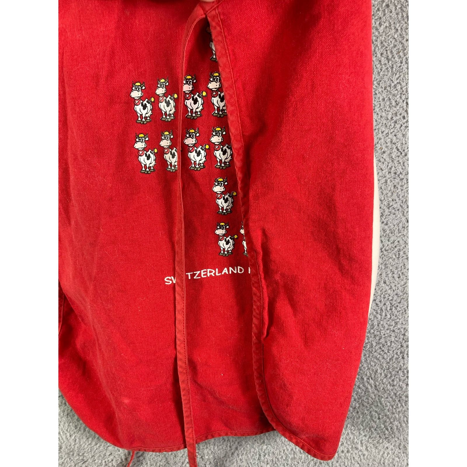 Other Swiss Apron Kitchen Vintage Hostess Red Sink Cook Cooking Size ONE SIZE - 10 Thumbnail