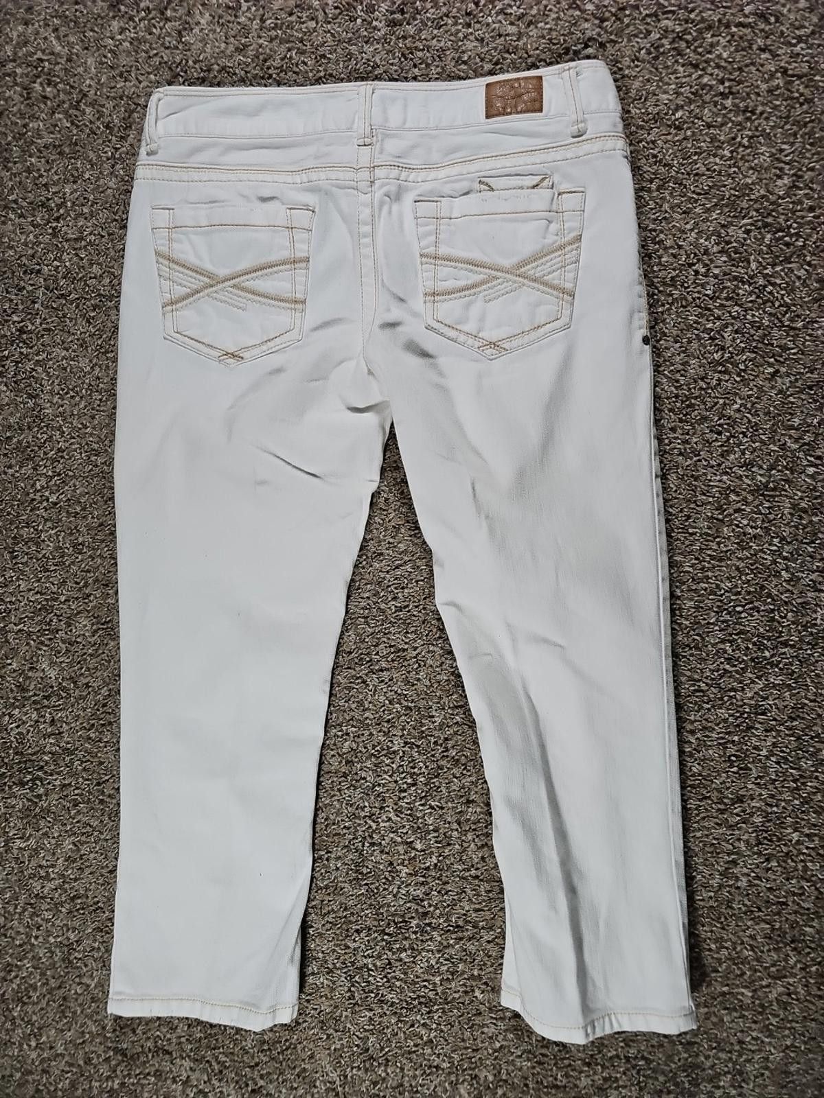 Aeropostale Aeropostale 9/10 White Denim Pants Size 32" / US 10 / IT 46 - 5 Thumbnail
