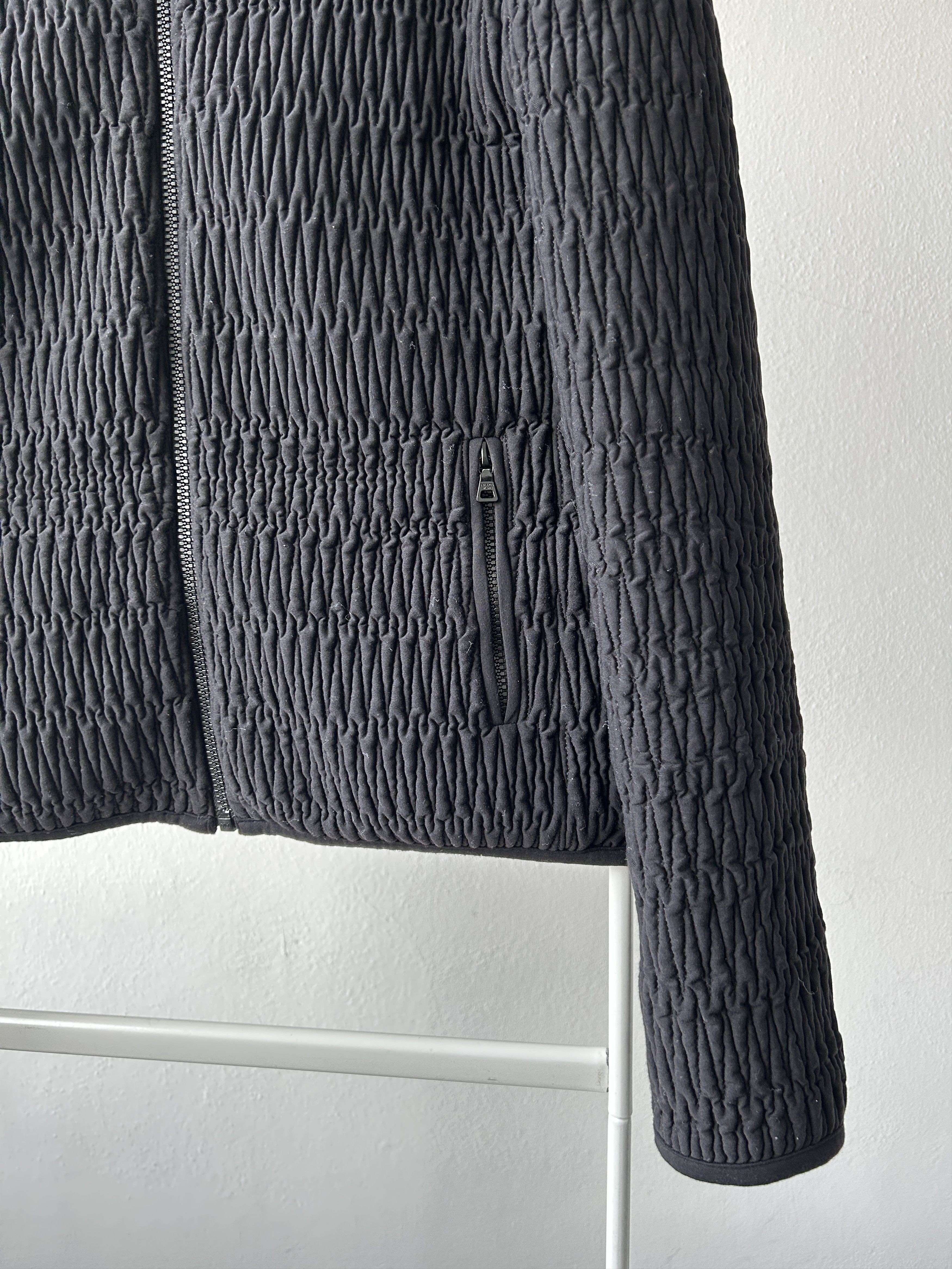 Prada Archive AW2011 Prada pleated full zip sweatshirt Size L / US 10 / IT 46 - 7 Thumbnail