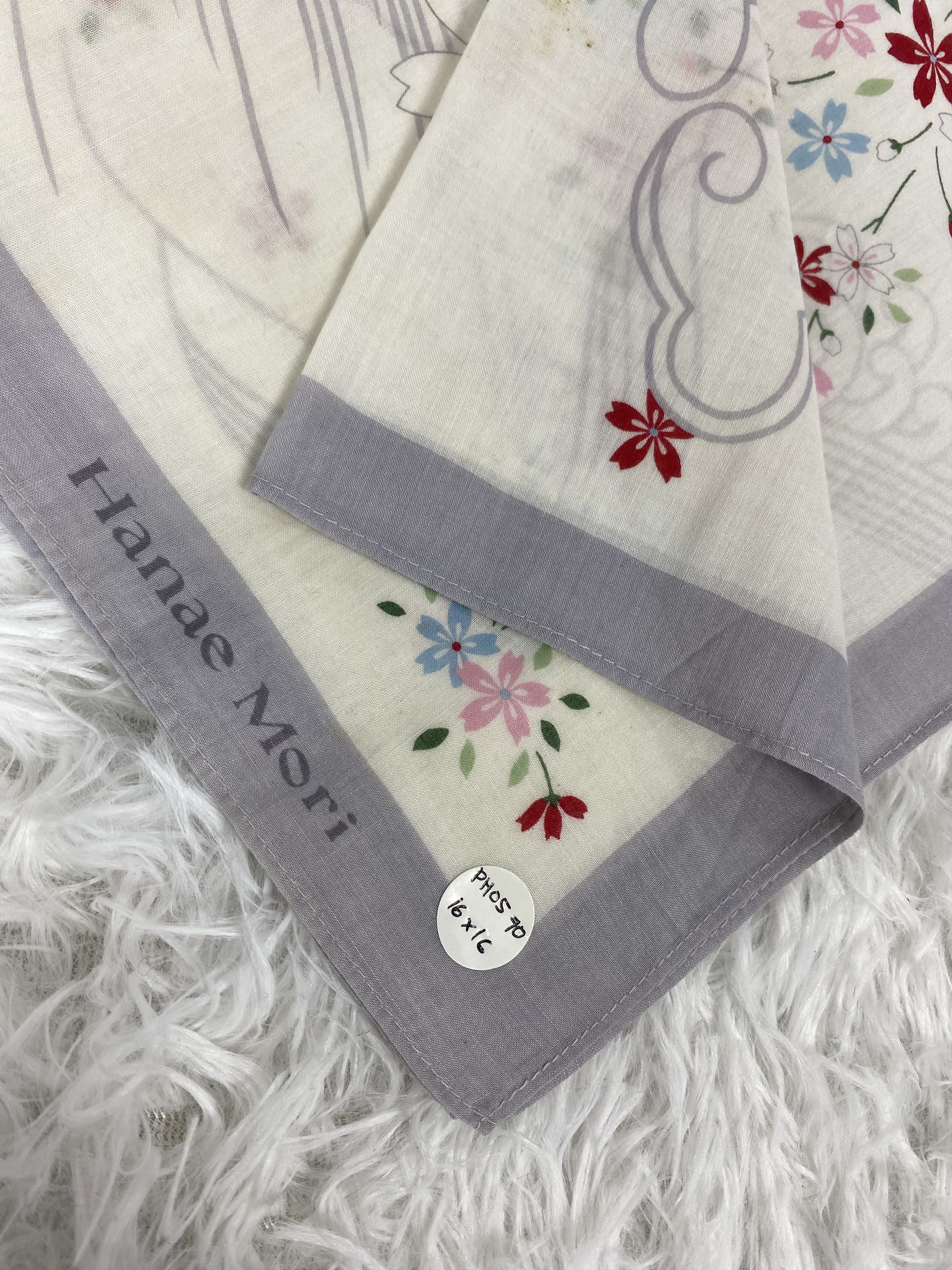 Hanae Mori Vintage Hanae Mori Handkerchief Neckerchief PH0570 Size ONE SIZE - 2 Thumbnail
