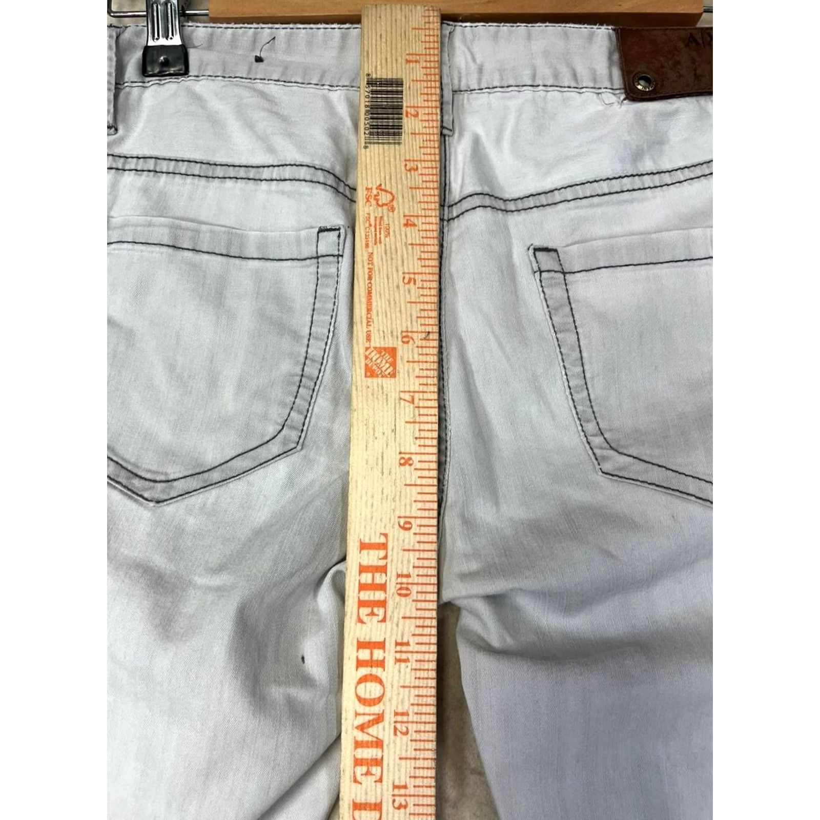 Armani Exchange Armani Exchange A/X Women Jeans Skinny Gray Size 4 Denim 5-Pocket Slimming Regular Pants Size 27" / US 4 / IT 40 - 3 Thumbnail