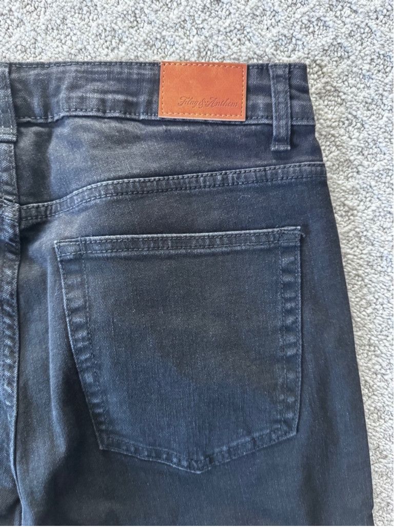 Flag & Anthem Flag & Anthem Slim Straight Jeans - Black, Size 32x32, NWT Size US 32 / EU 48 - 5 Thumbnail