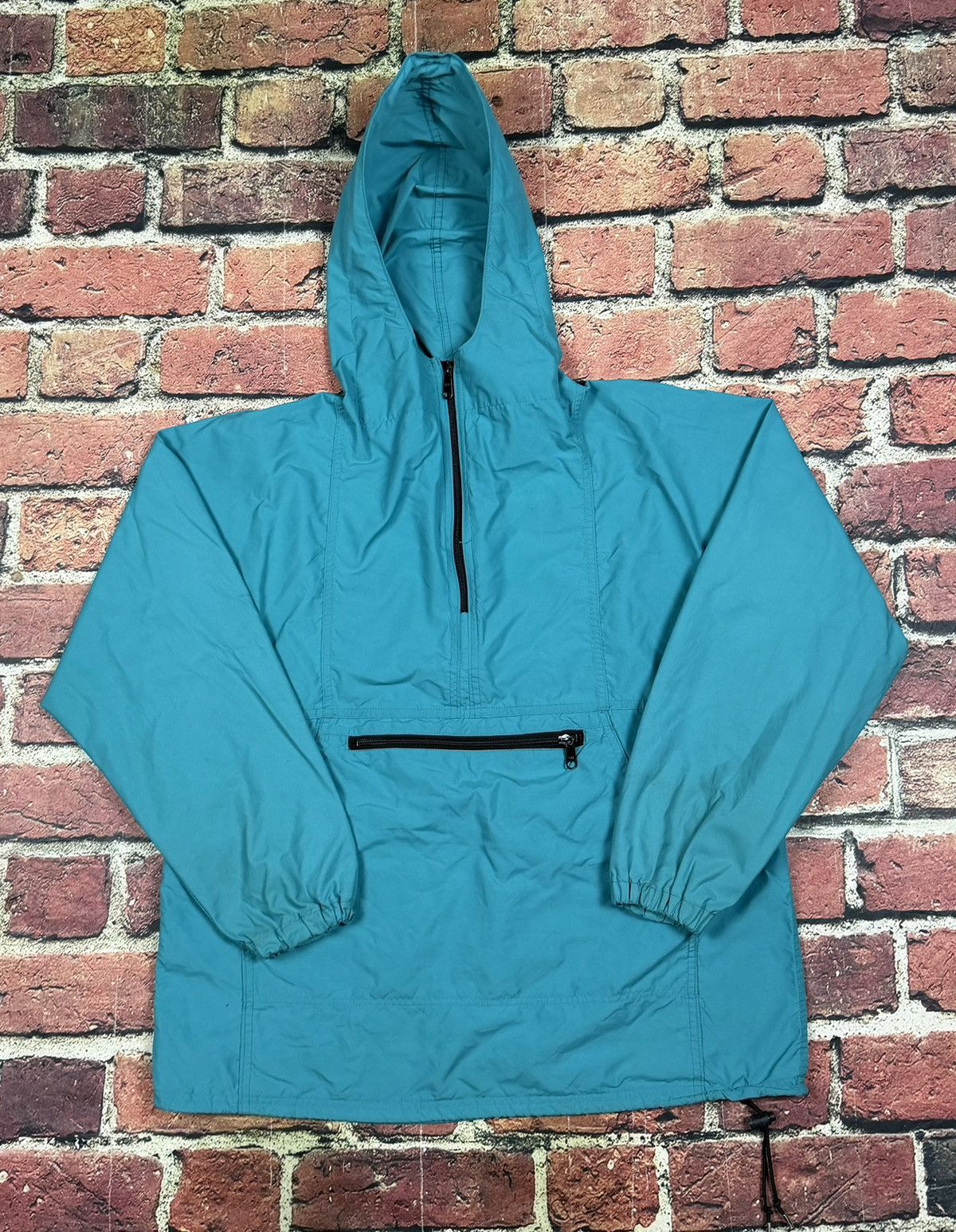 L.L. Bean Vintage 90s LL Bean Teal Nylon Anorak Windbreaker USA 2260 Size L / US 10 / IT 46 - 1 Thumbnail