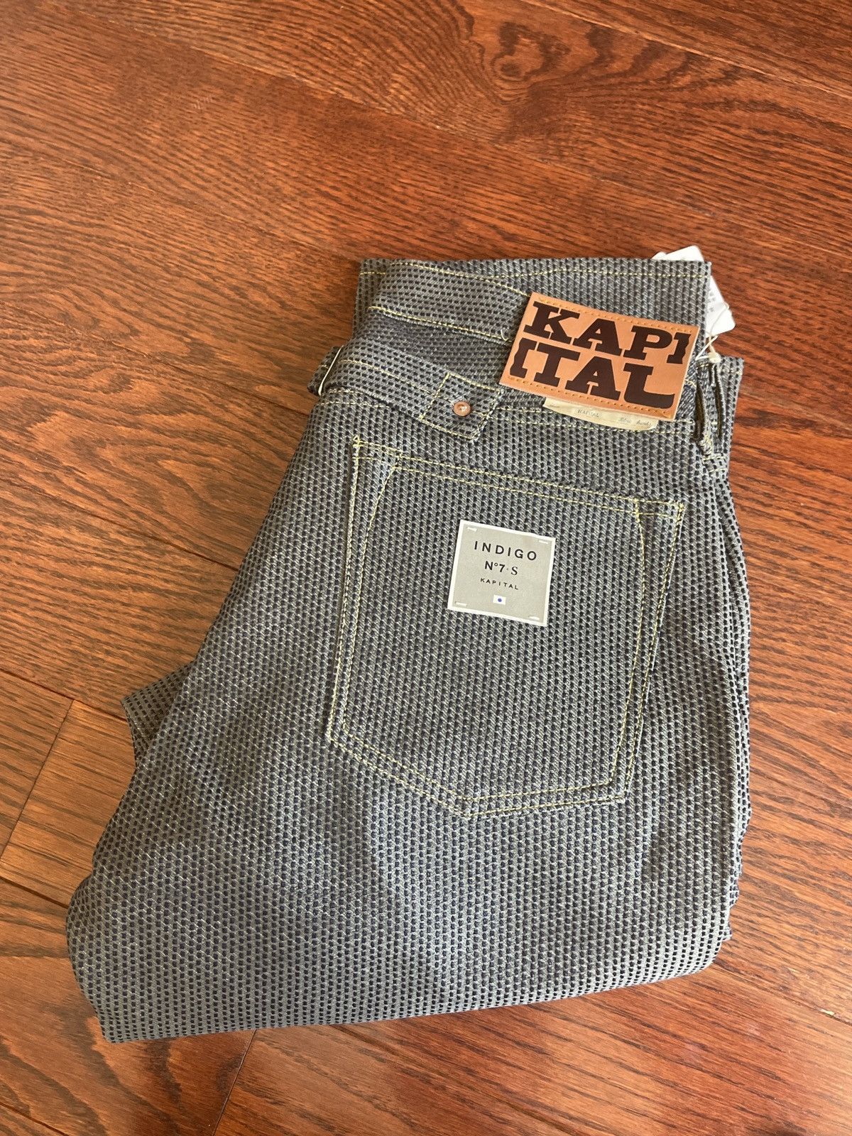 Pre-owned Kapital Century Denim Índigo 7 New With Tags In Indigo