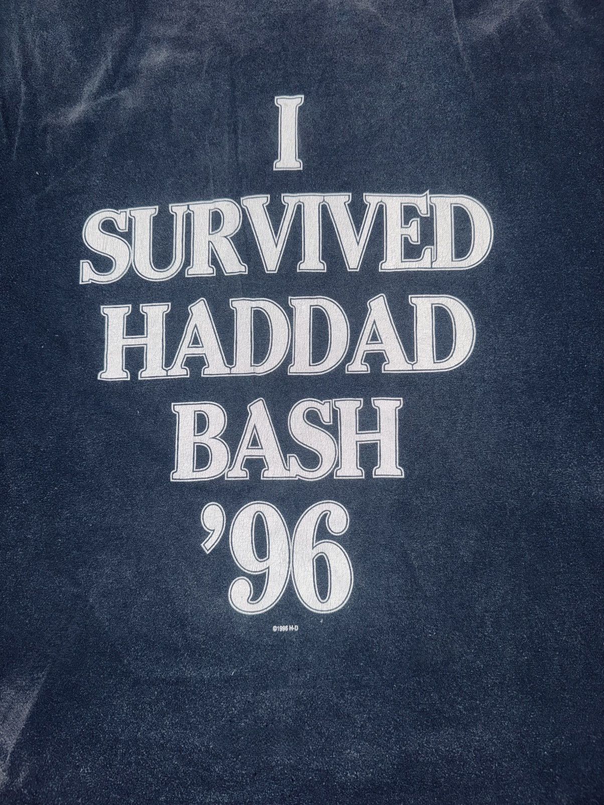 Harley Davidson RARE VINTAGE Harley Davidson 1996 I Survived Haddad Bash ‘96 Size US XL / EU 56 / 4 - 3 Thumbnail