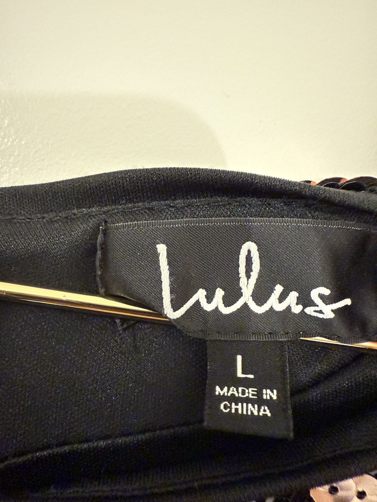 Lulus Lulus rose gold sequin long sleeve Size L / US 10 / IT 46 - 4 Thumbnail