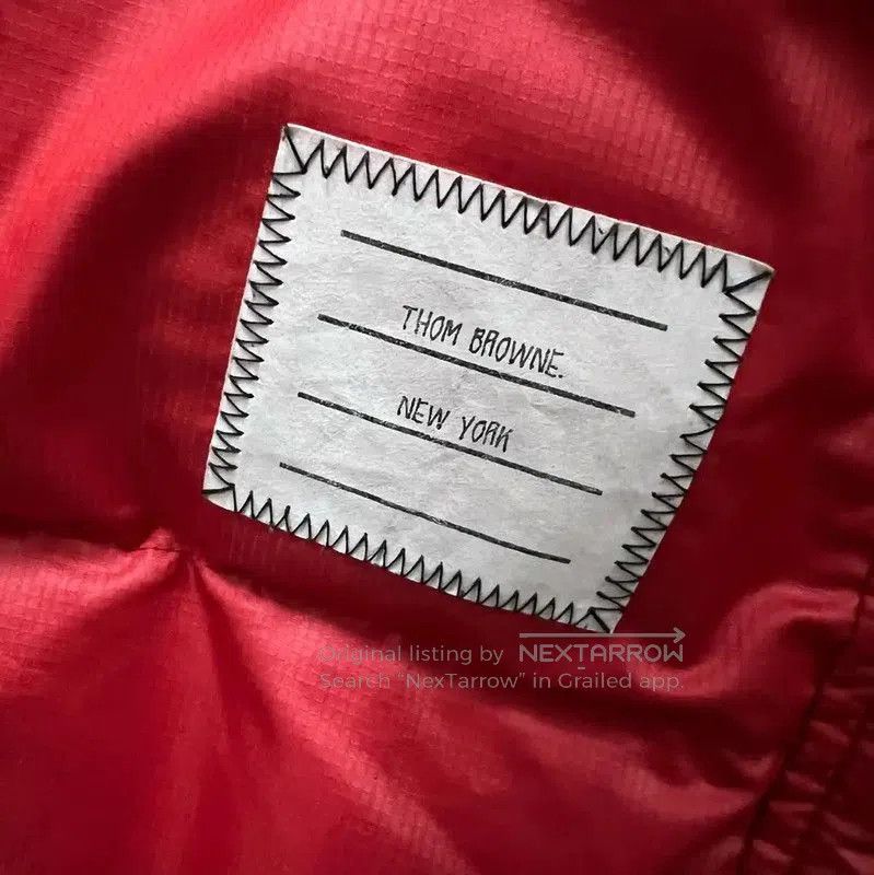 Thom Browne Thom Browne Red Striped Long Puffer Coat . Size XXS / US 00 / IT 34 - 2 Thumbnail