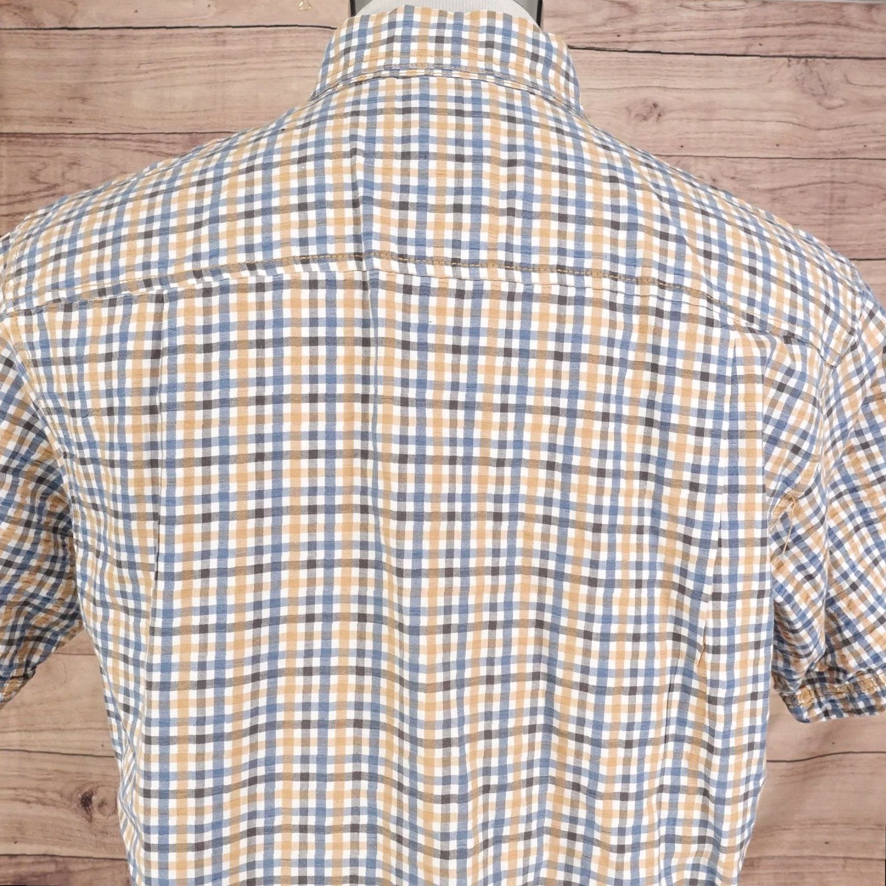 Vintage RedHead Shirt Men’s Medium Beige Plaid Button-Up Short Sleeve Casual Pocket Outdoor Size US M / EU 48-50 / 2 - 5 Thumbnail
