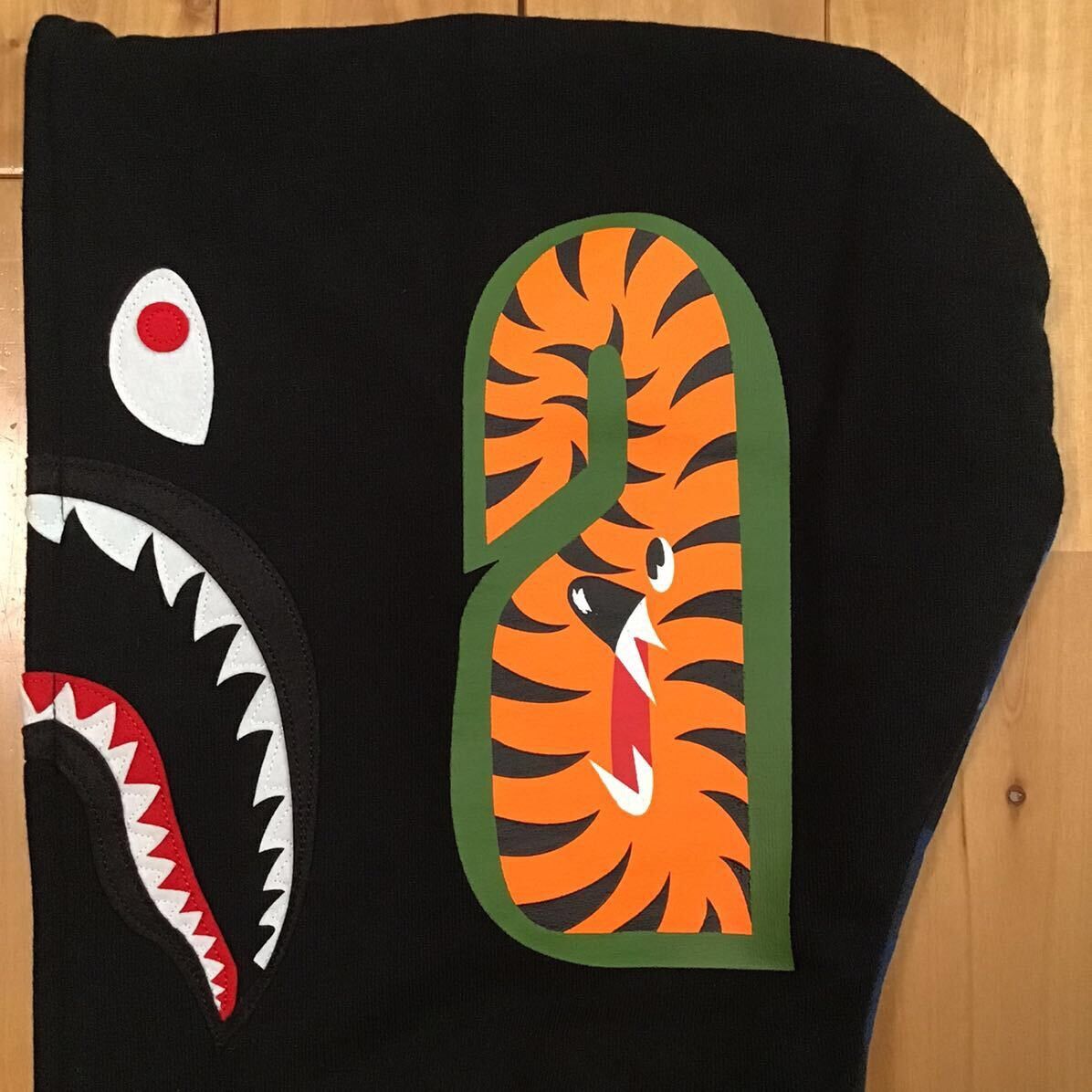 Bape BAPE Blue camo x black shark full zip hoodie a bathing ape Size US S / EU 44-46 / 1 - 5 Thumbnail