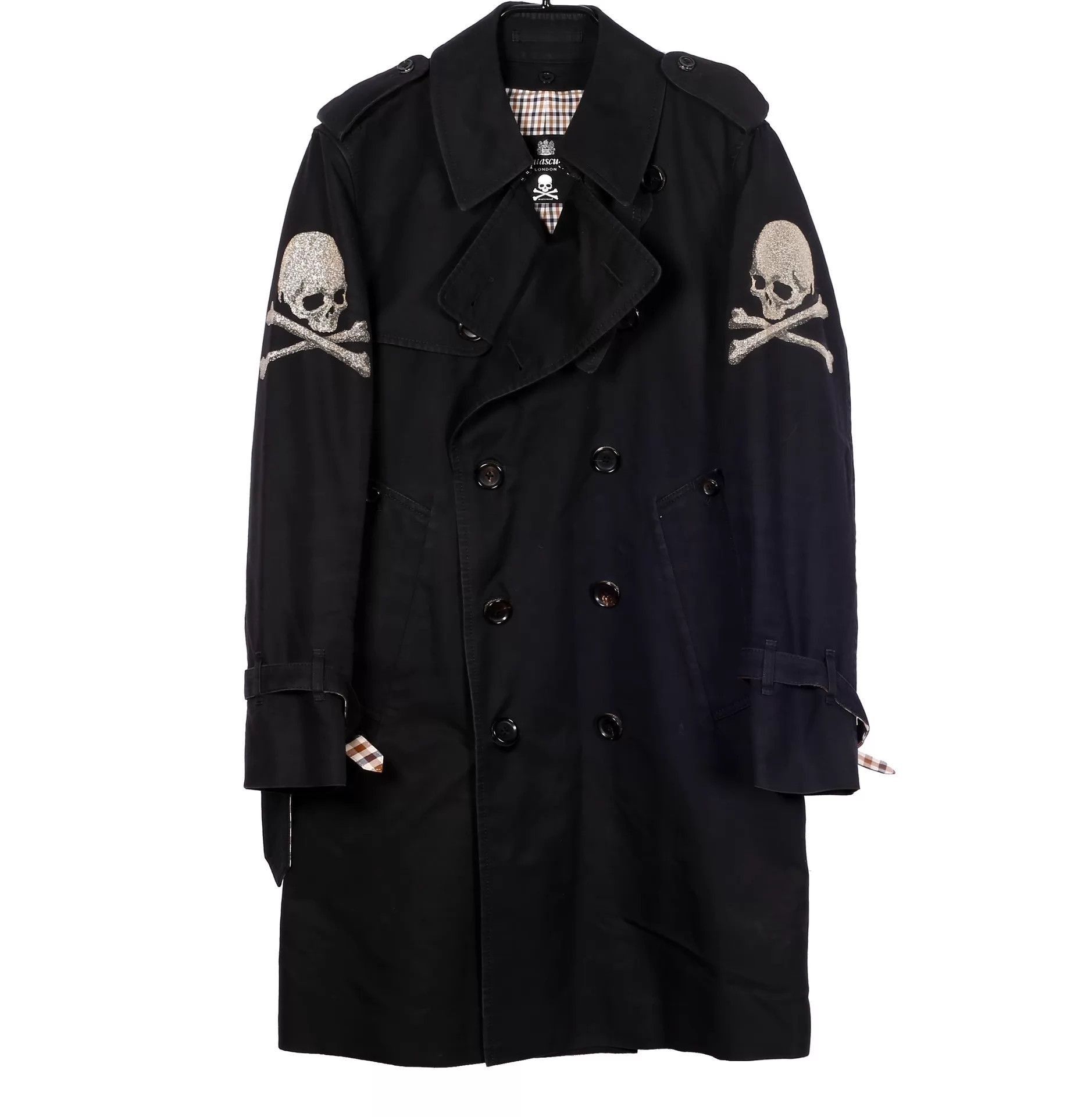 Mastermind Japan Black Long Coat with Skull Crossbones Embroidery Size S Size US S / EU 44-46 / 1 - 1 Thumbnail