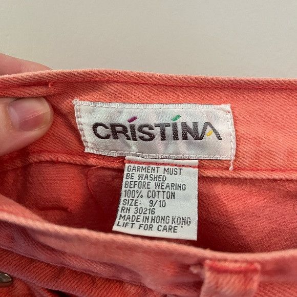 Vintage Vintage pink Christina jeans Size 32" / US 10 / IT 46 - 2 Thumbnail