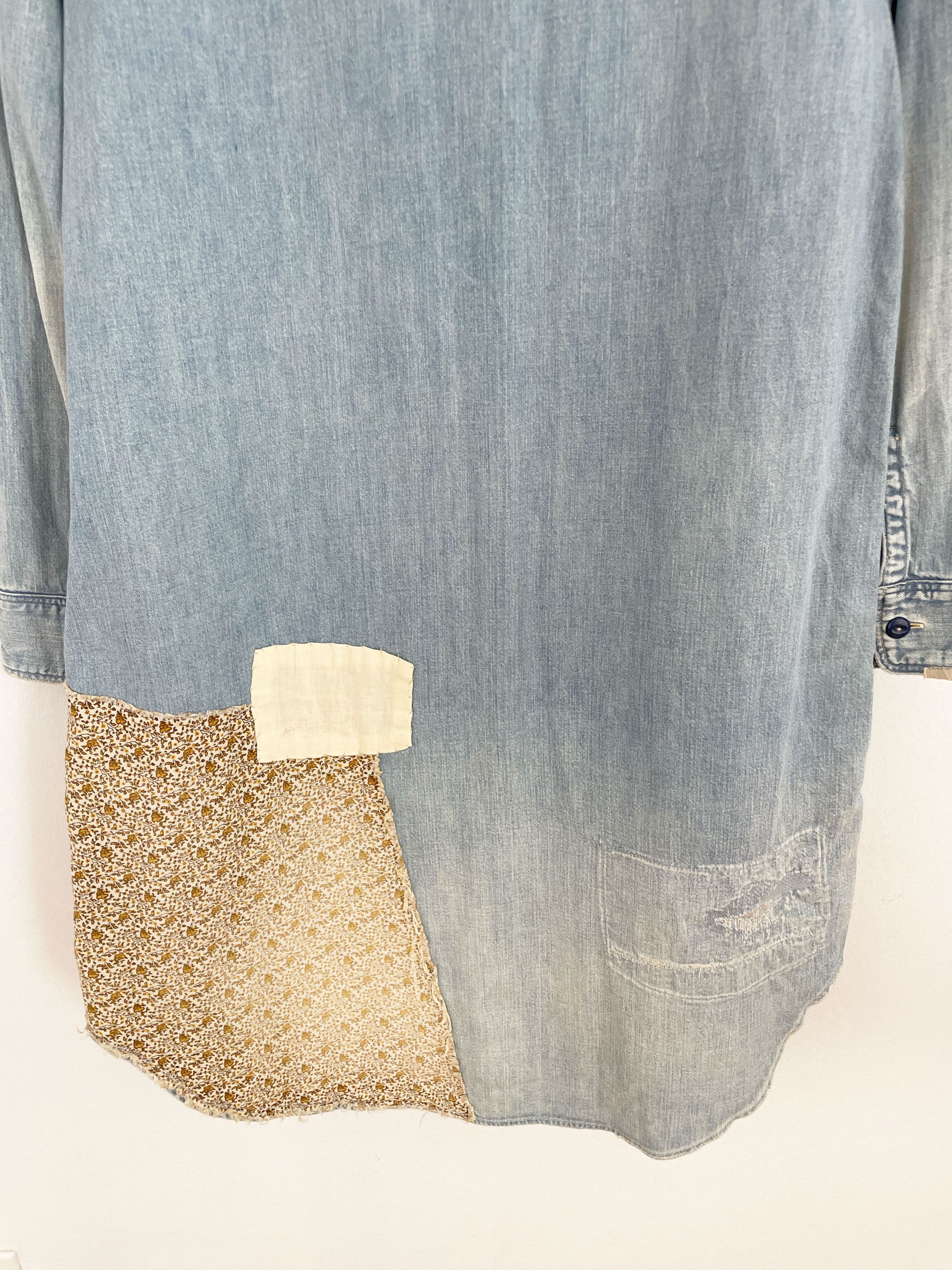 Kapital Kountry Patchwork Denim Dress Size S / US 4 / IT 40 - 11 Thumbnail