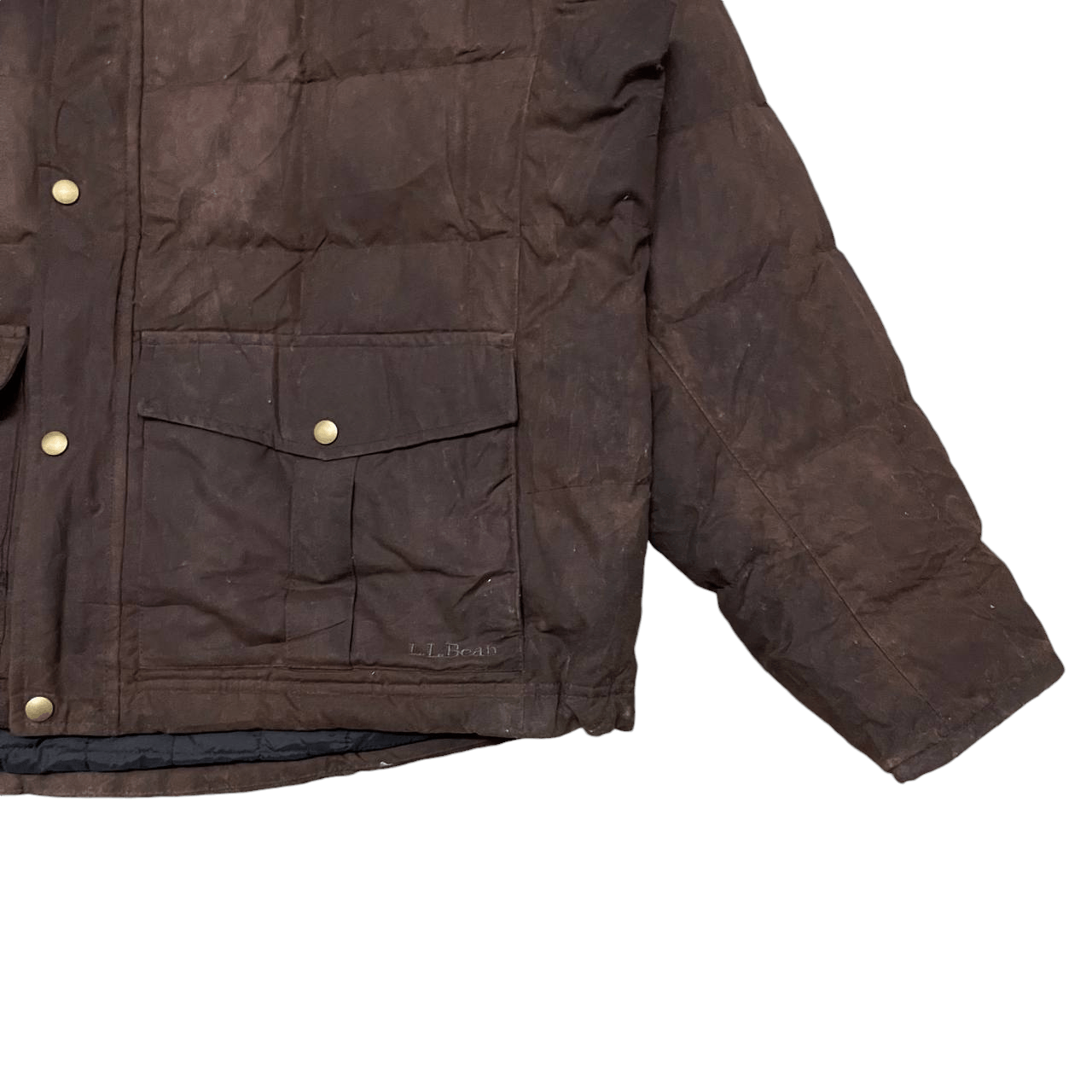 L.L. Bean L.L. Bean Waxed Goose Down Puffer Jacket Size US XL / EU 56 / 4 - 4 Thumbnail