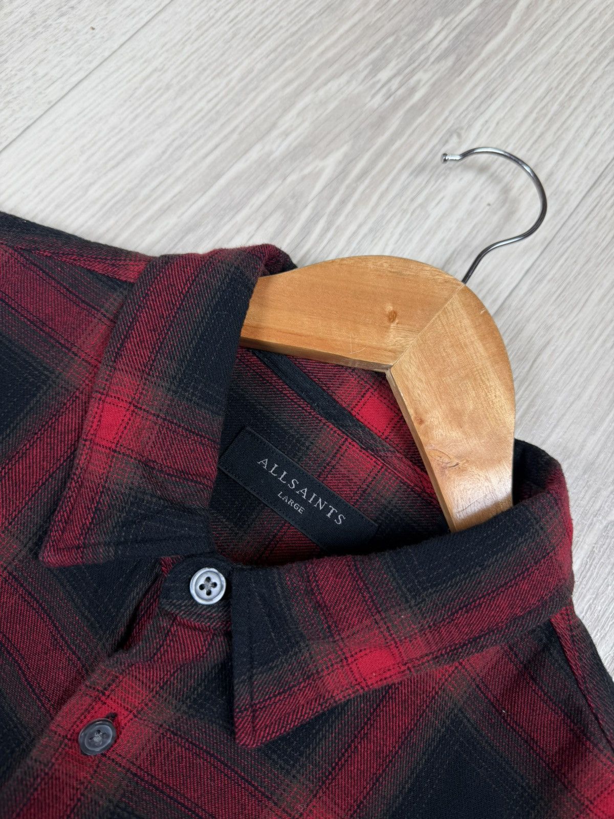 Allsaints Allsaints Windham LS Shirt Light Flannel Checkered Size L Size US L / EU 52-54 / 3 - 5 Thumbnail