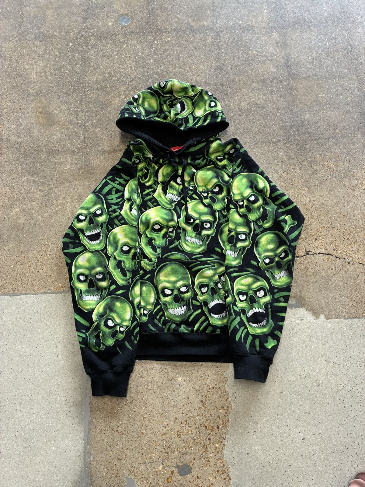 Supreme M Supreme Skull Pile Liquid Blue Work Jacket | Grailed