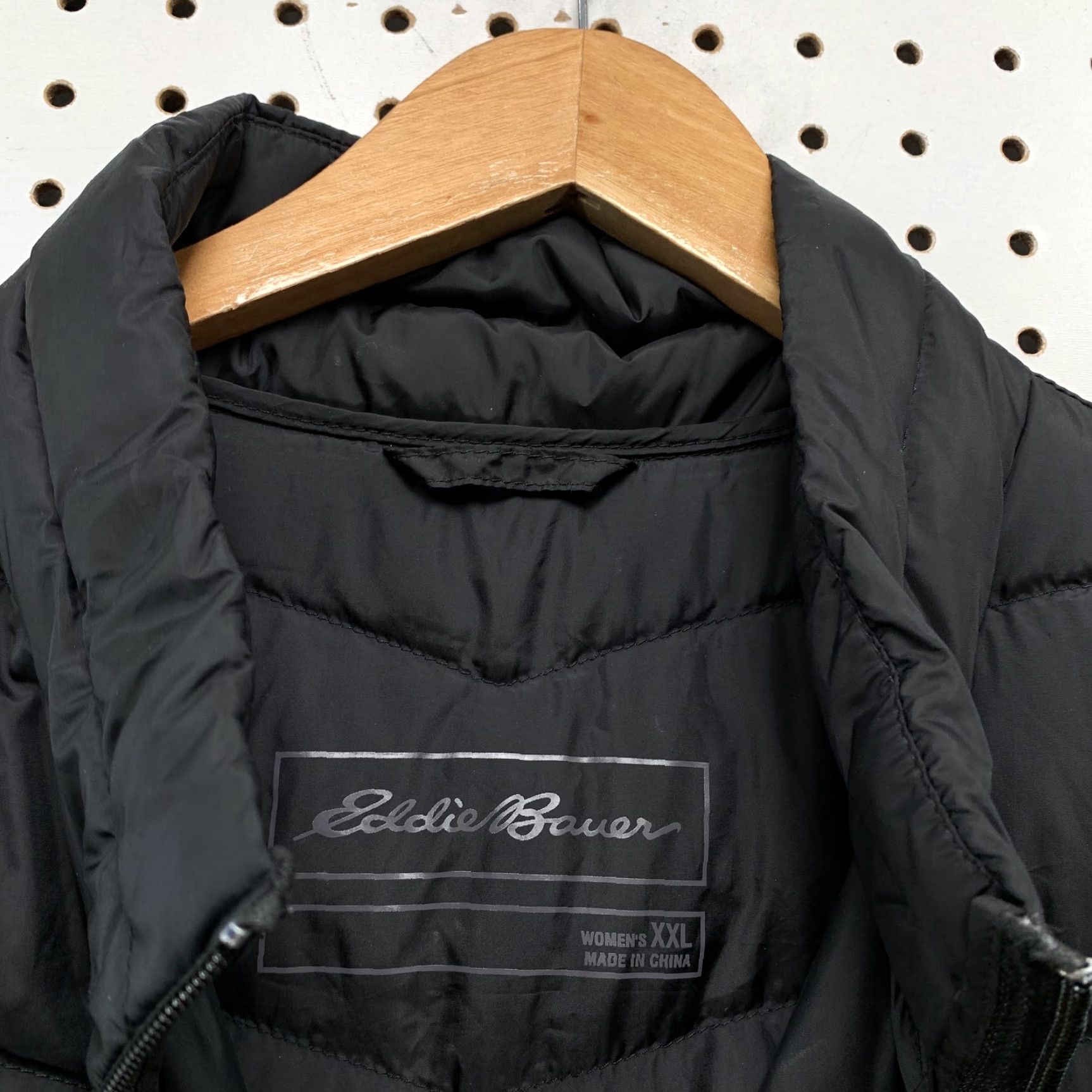 Eddie Bauer VINTAGE Eddie Bauer Womens Down Jacket Black XXL Full Zip Puffer Coat Lightweight Size XXL / US 16-18 / IT 52-54 - 2 Thumbnail