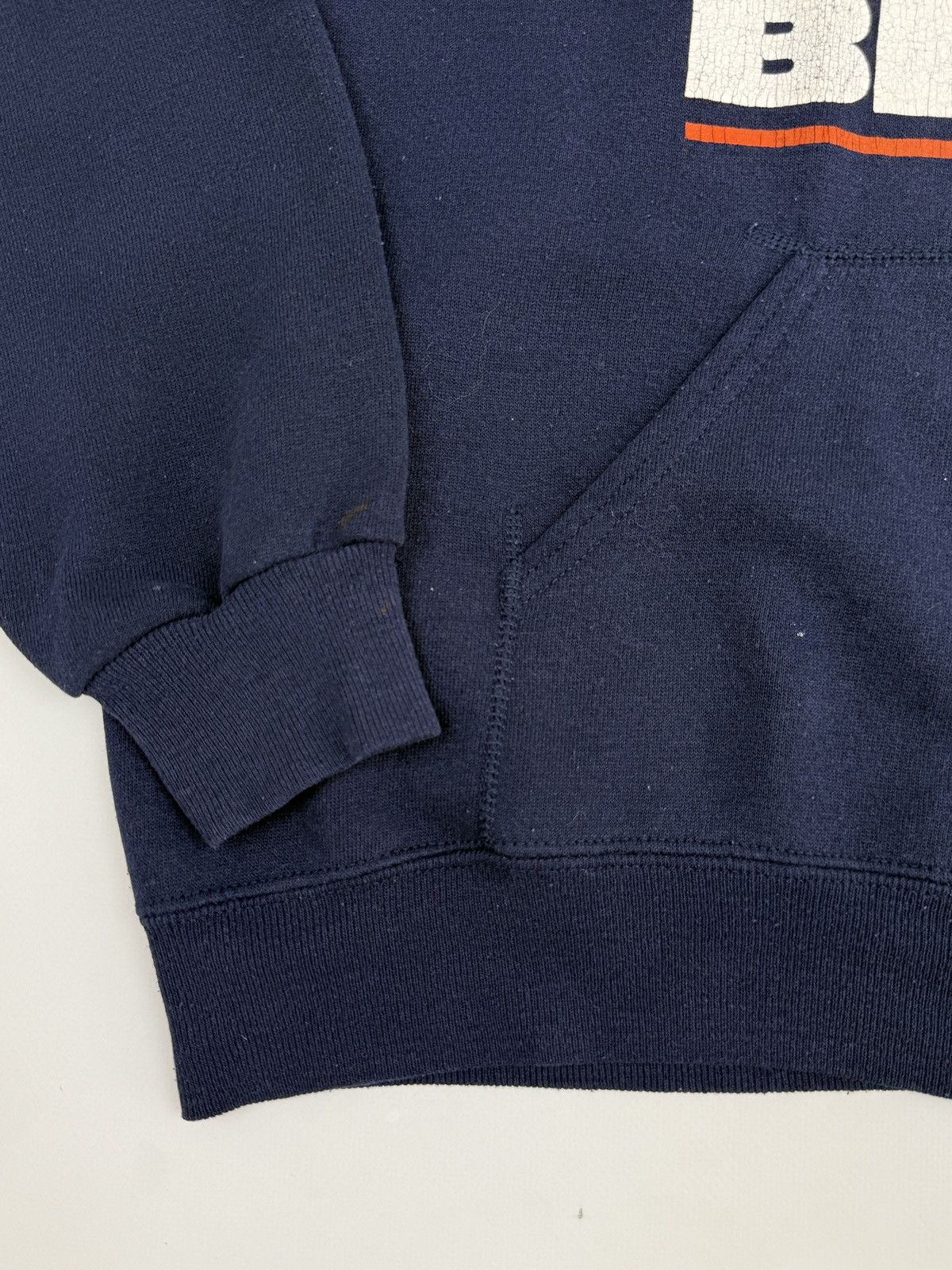 NFL 1980’s Vintage Chicago Bears Navy Raglan Graphic Boxy Hoodie Size US L / EU 52-54 / 3 - 5 Thumbnail