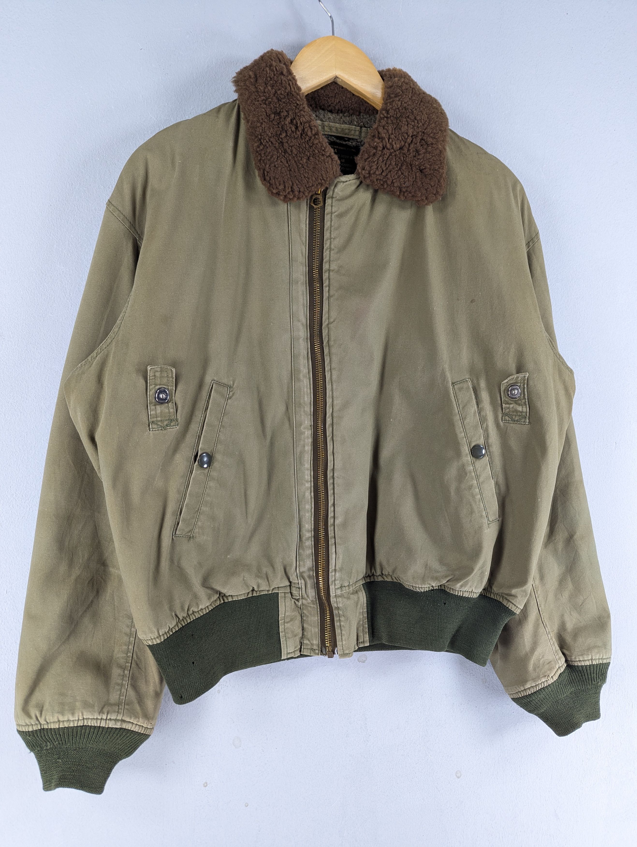 Vintage Vintage B-15A Houston Military Bomber Flight Jacket Size US M / EU 48-50 / 2 - 3 Thumbnail