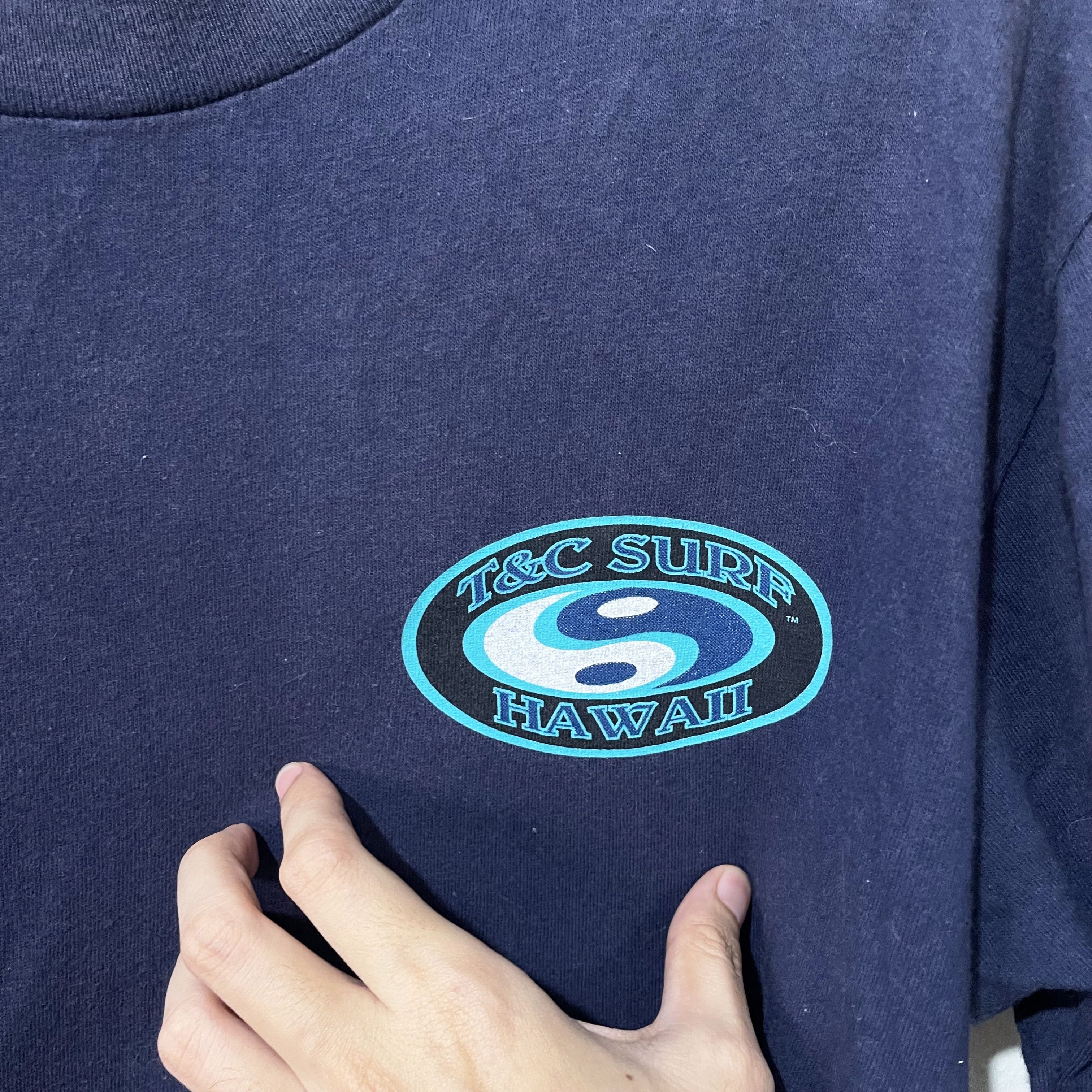 Vintage Vintage 90s T&C Surf Hawaii T-Shirt Size US L / EU 52-54 / 3 - 3 Thumbnail