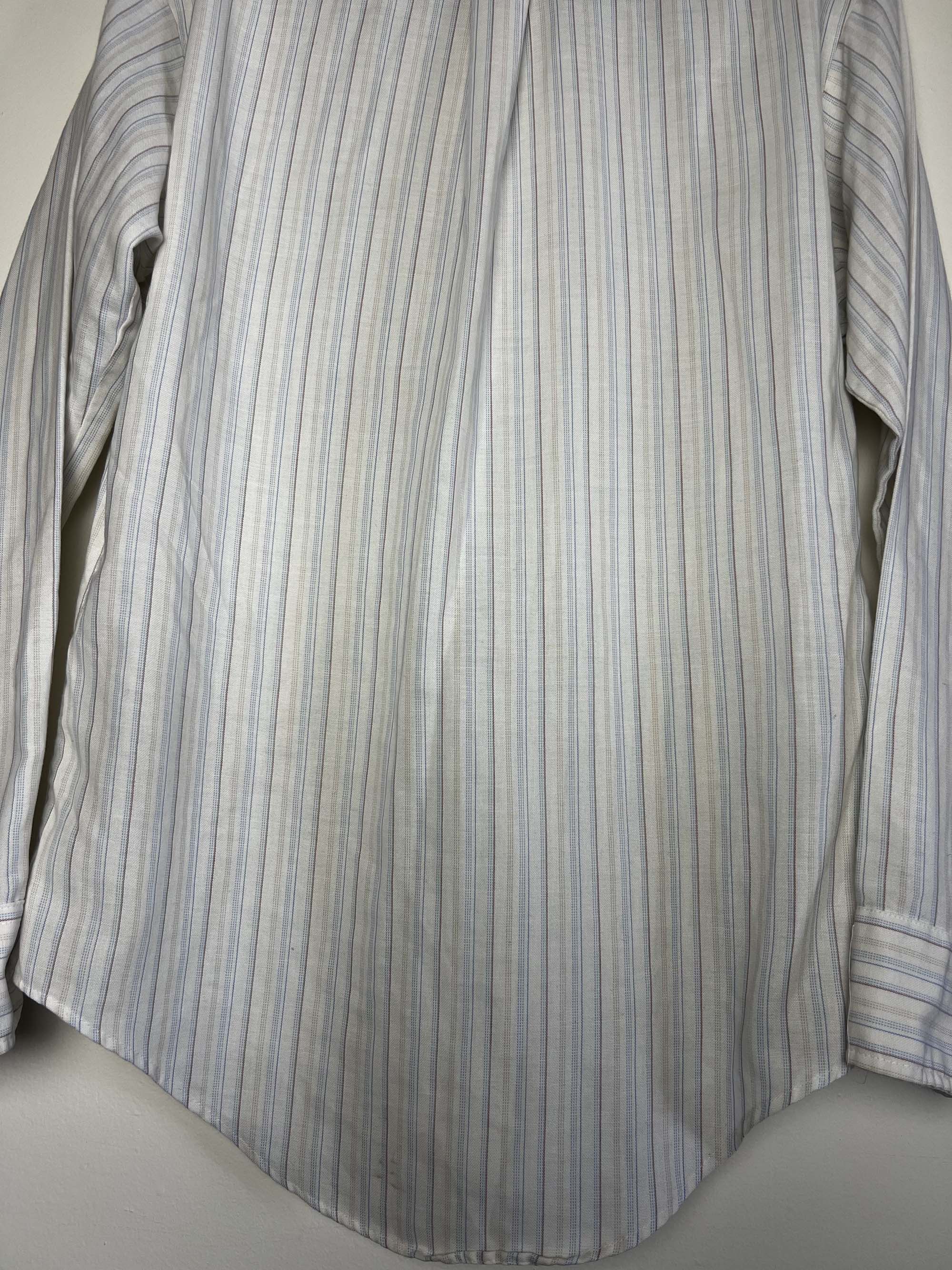 Vintage Vintage 1970's Elderado Press-gard Western Wear Stripe Shirt Size US XL / EU 56 / 4 - 12 Thumbnail