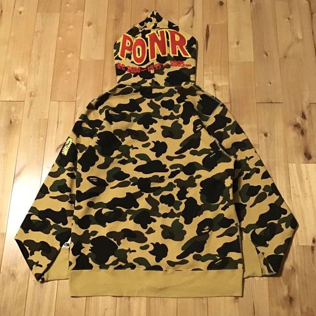 Bape BAPE 1st camo yellow shark full zip hoodie a bathing ape Size US L / EU 52-54 / 3 - 2 Thumbnail