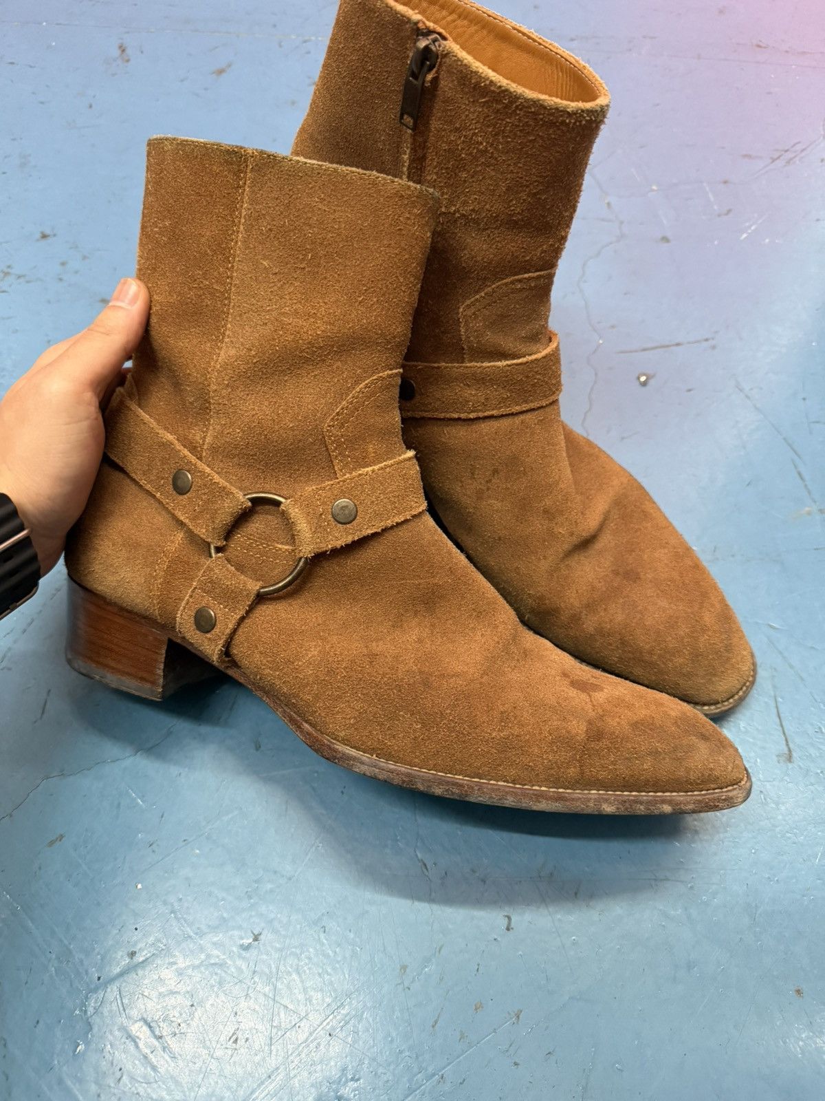 Saint Laurent Paris SAINT LAURENT HEDI ERA WYATT BOOTD Size US 12 / EU 45 - 1 Thumbnail