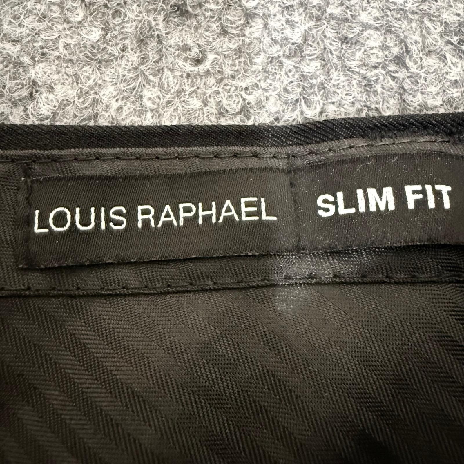 Other Louis Raphael Mens Slim Fit Dress Pants Black 34x30 Office Size US 34 / EU 50 - 2 Thumbnail